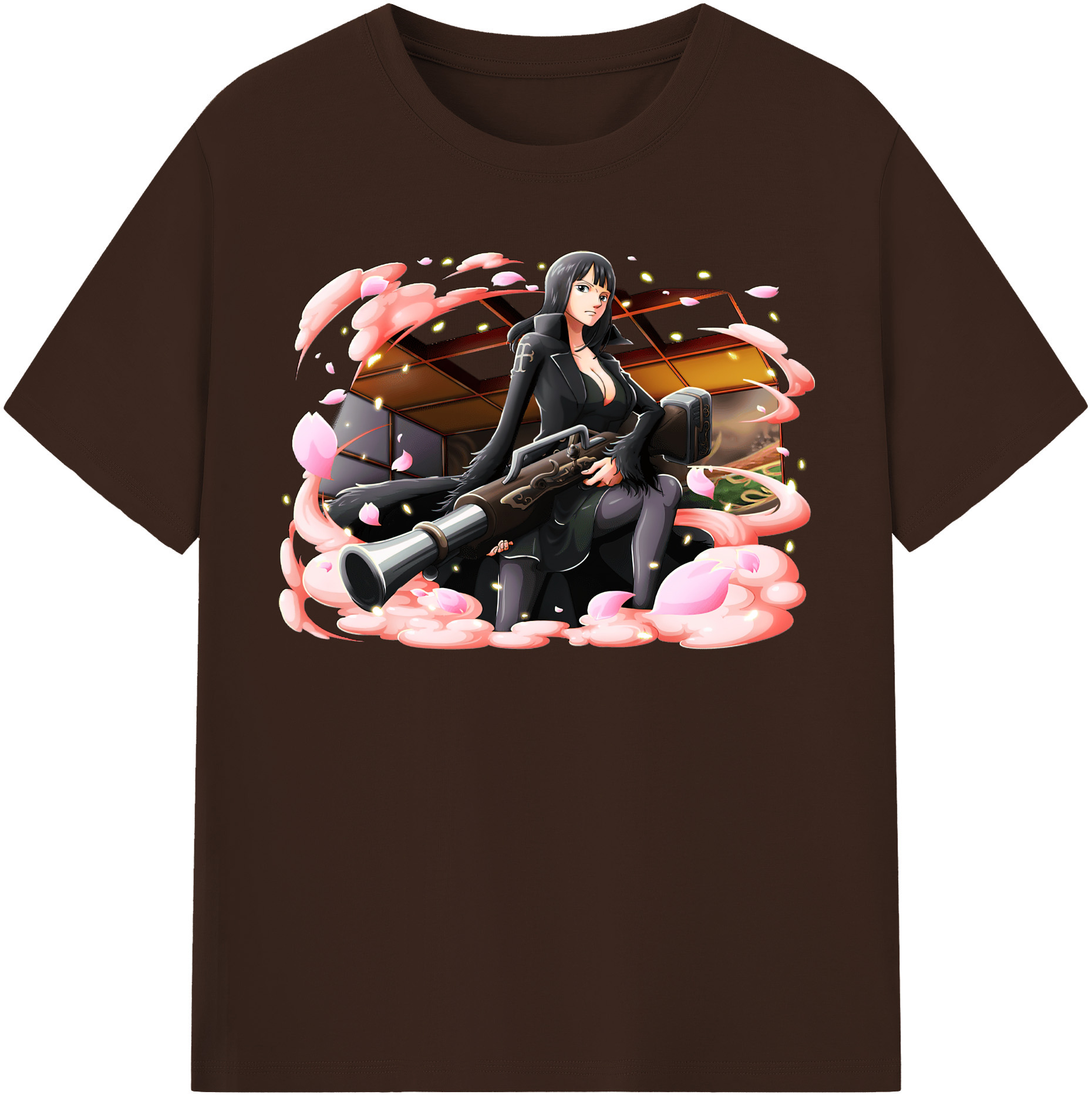 ワンピース ニコ・ロビン ONE PIECE Nico Robin 綿100％半袖Tシャツ（フロントプリント）