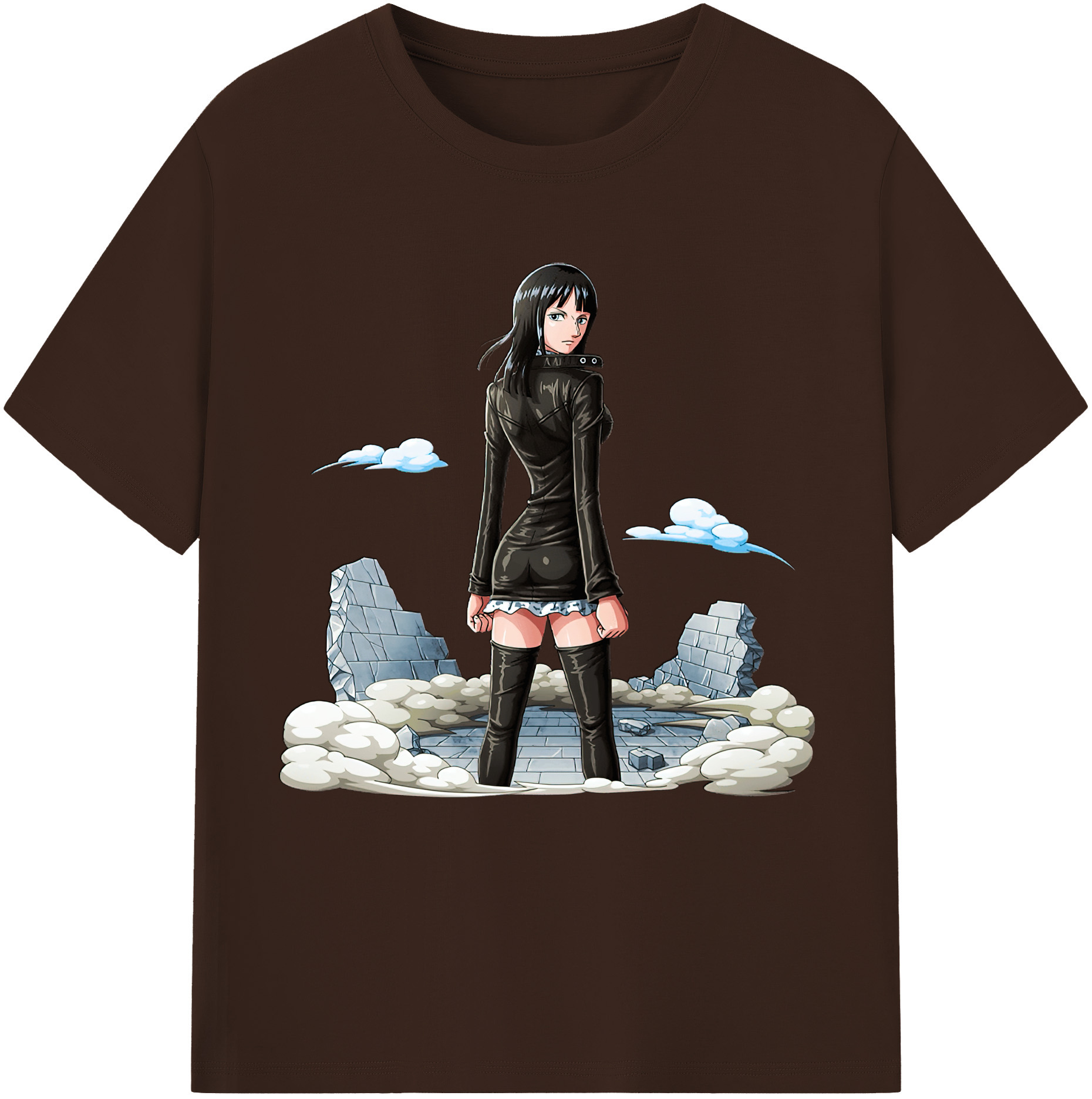 ワンピース ニコ・ロビン ONE PIECE Nico Robin 綿100％半袖Tシャツ（フロントプリント）