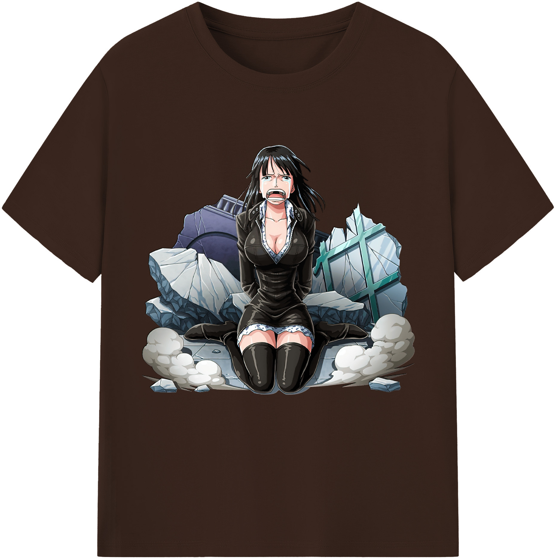 ワンピース ニコ・ロビン ONE PIECE Nico Robin 綿100％半袖Tシャツ（フロントプリント）