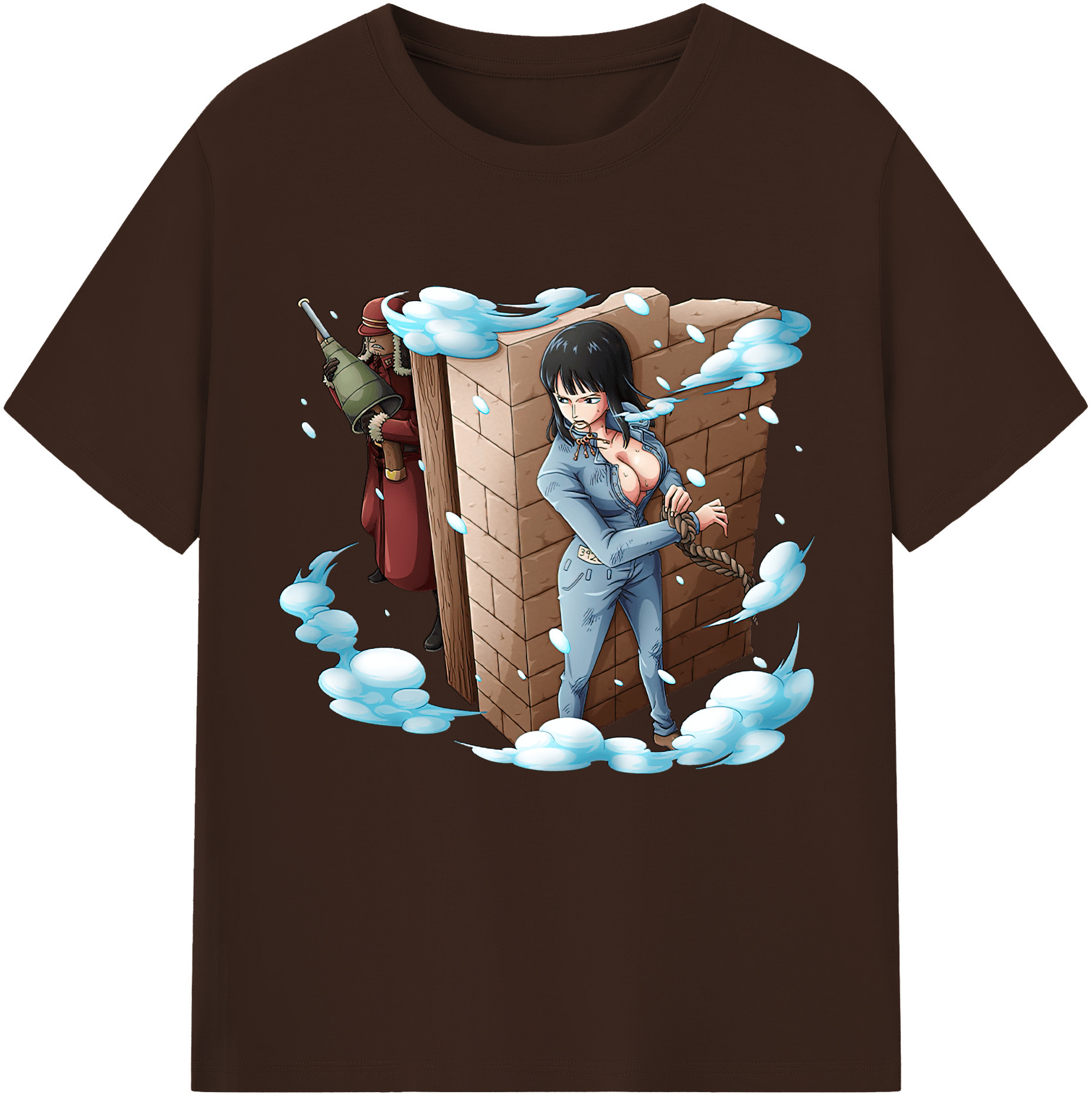 ワンピース ニコ・ロビン ONE PIECE Nico Robin 綿100％半袖Tシャツ（フロントプリント）