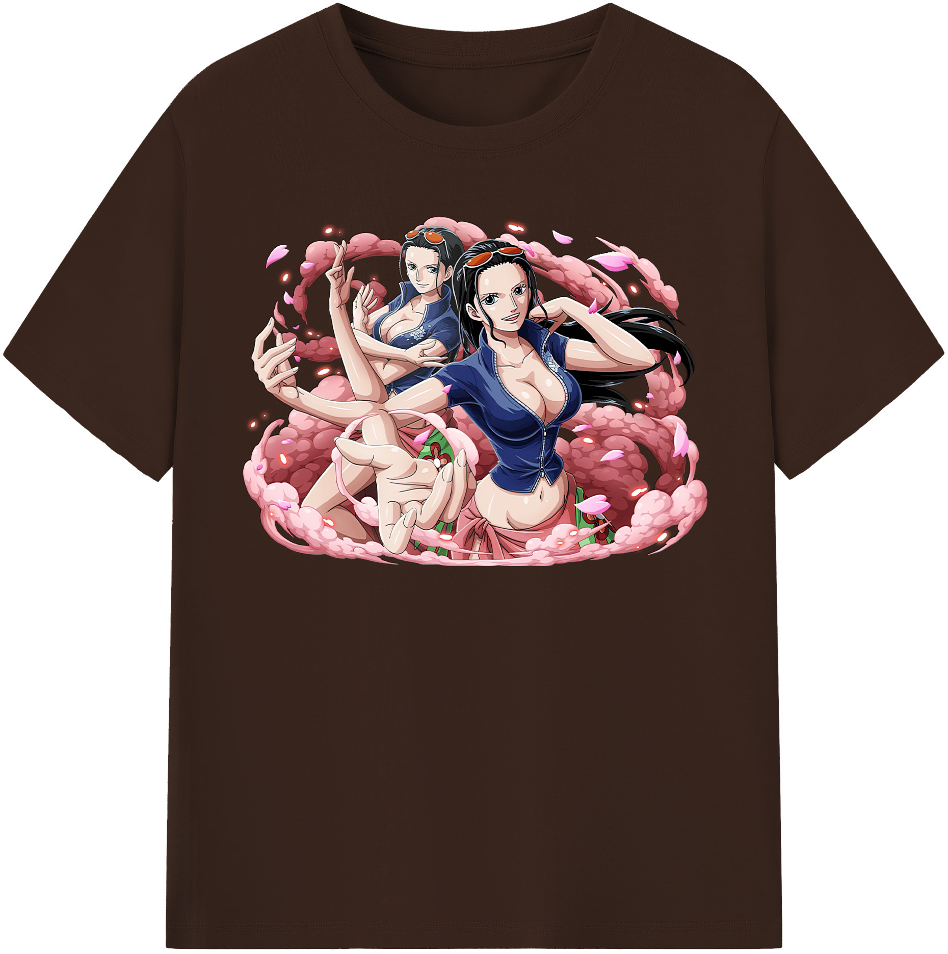 ワンピース ニコ・ロビン ONE PIECE Nico Robin 綿100％半袖Tシャツ（フロントプリント）