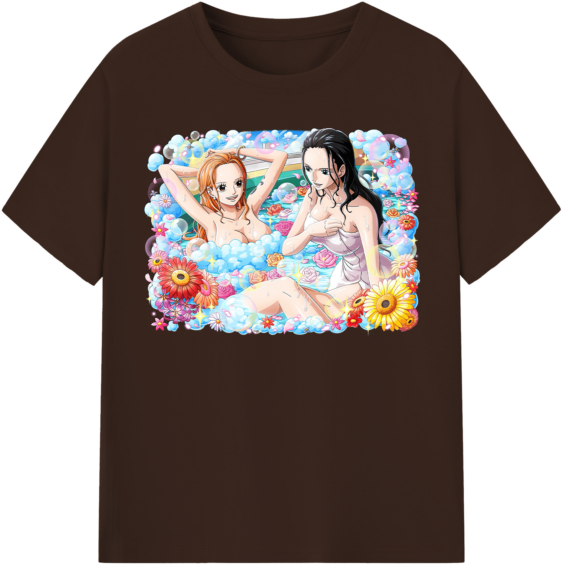 ワンピース ニコ・ロビン ONE PIECE Nico Robin 綿100％半袖Tシャツ（フロントプリント）