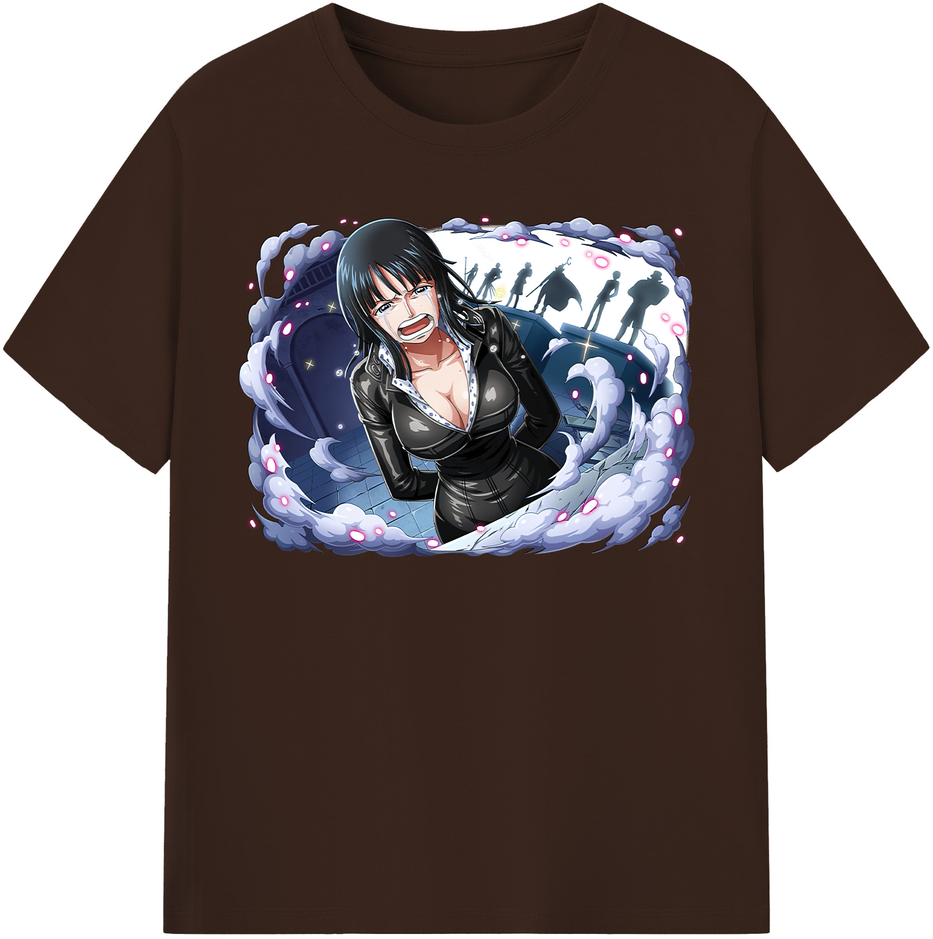 ワンピース ニコ・ロビン ONE PIECE Nico Robin 綿100％半袖Tシャツ（フロントプリント）