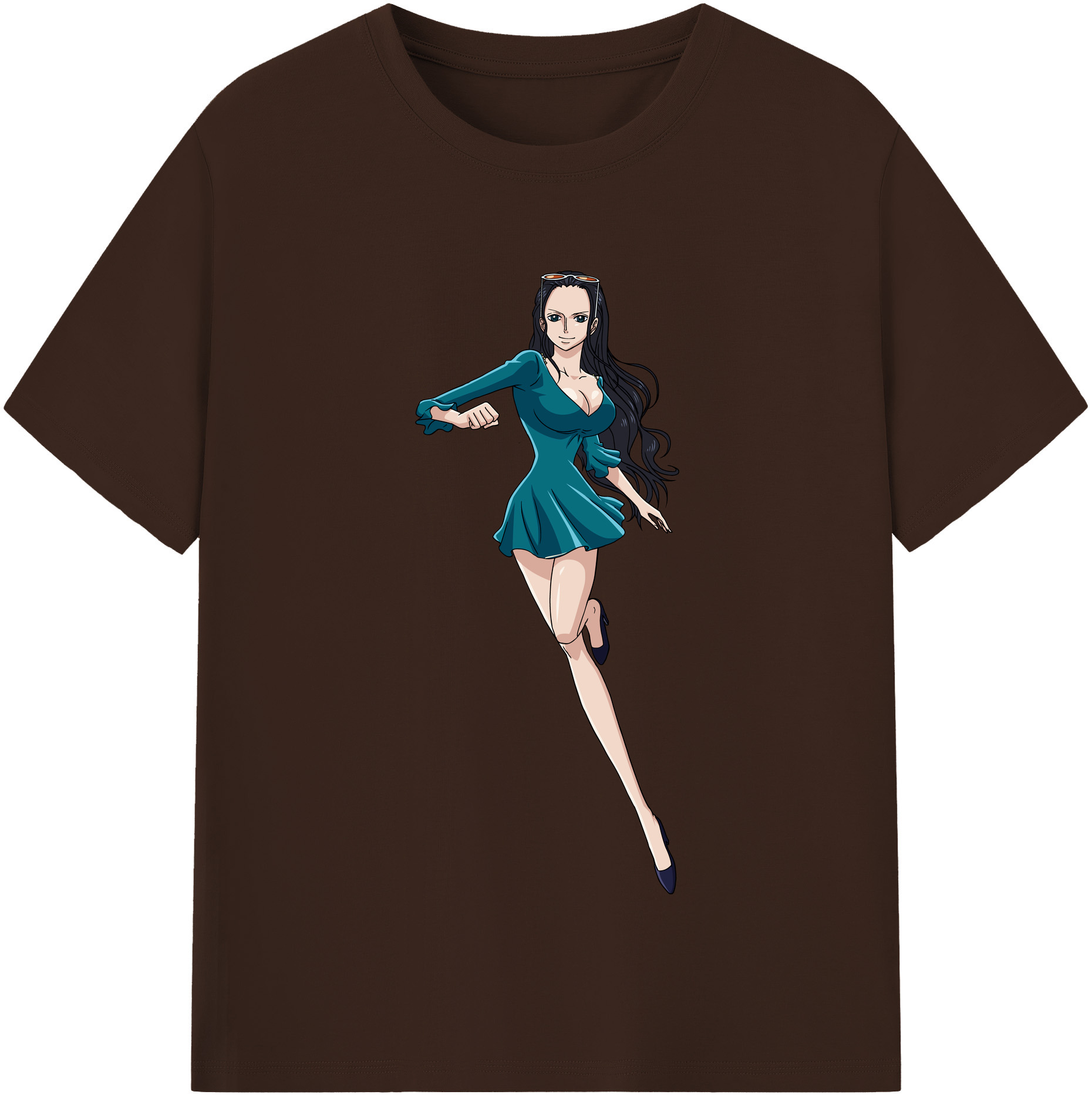 ワンピース ニコ・ロビン ONE PIECE Nico Robin 綿100％半袖Tシャツ（フロントプリント）