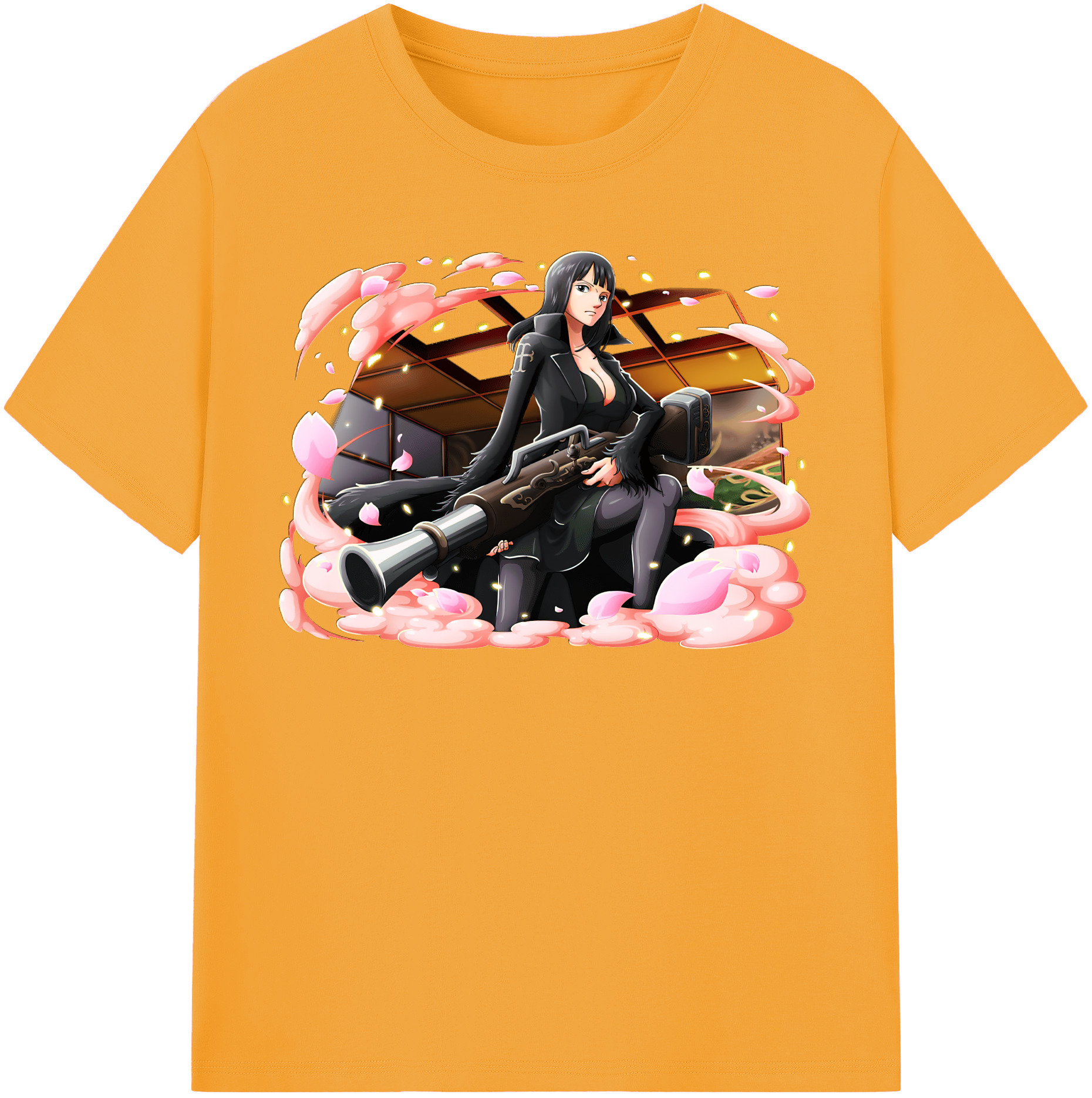 ワンピース ニコ・ロビン ONE PIECE Nico Robin 綿100％半袖Tシャツ（フロントプリント）