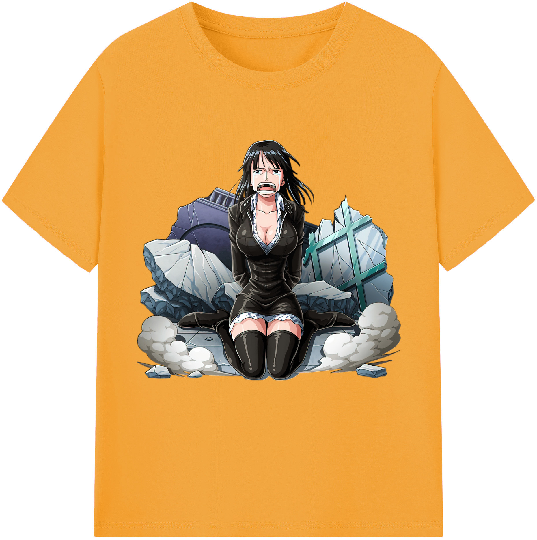 ワンピース ニコ・ロビン ONE PIECE Nico Robin 綿100％半袖Tシャツ（フロントプリント）