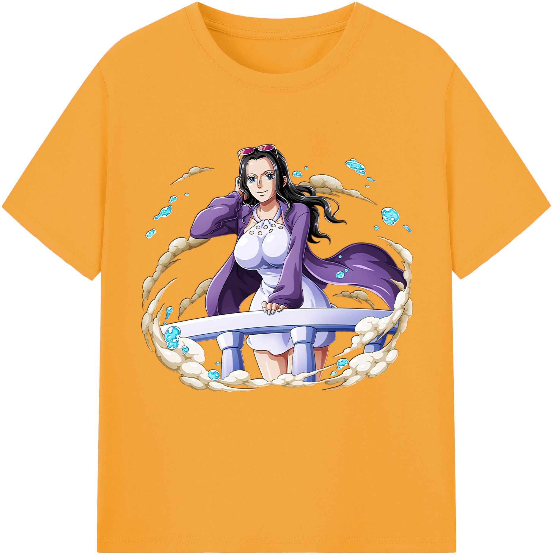 ワンピース ニコ・ロビン ONE PIECE Nico Robin 綿100％半袖Tシャツ（フロントプリント）