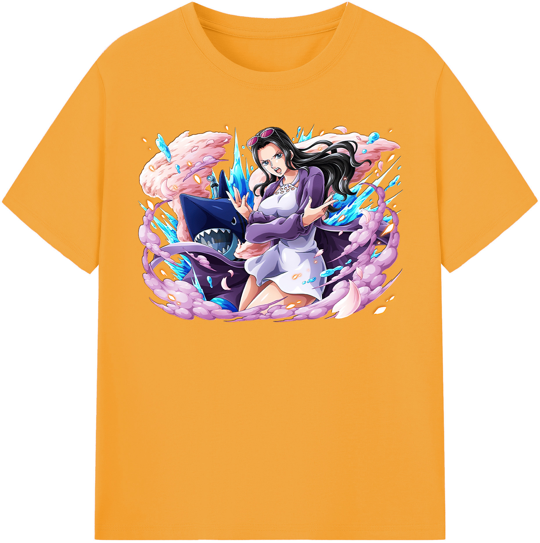 ワンピース ニコ・ロビン ONE PIECE Nico Robin 綿100％半袖Tシャツ（フロントプリント）