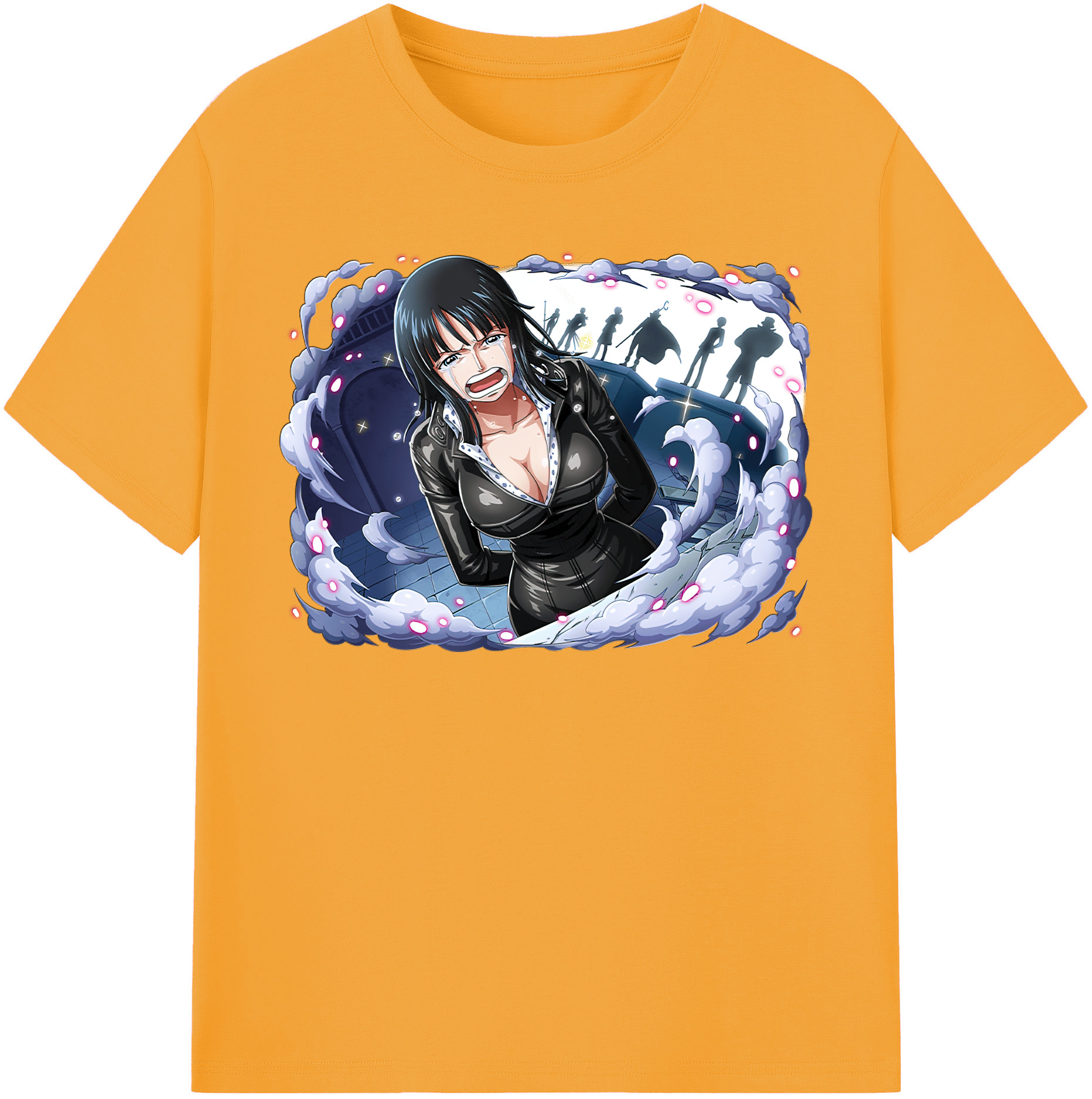 ワンピース ニコ・ロビン ONE PIECE Nico Robin 綿100％半袖Tシャツ（フロントプリント）