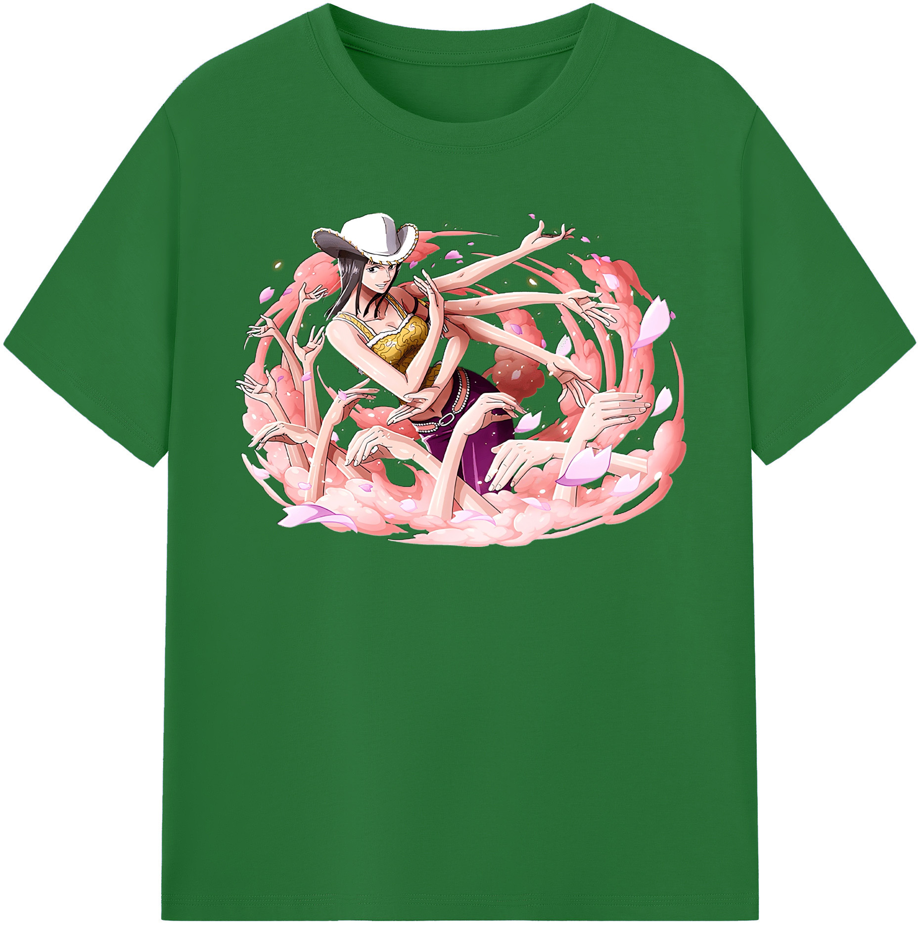 ワンピース ニコ・ロビン ONE PIECE Nico Robin 綿100％半袖Tシャツ（フロントプリント）