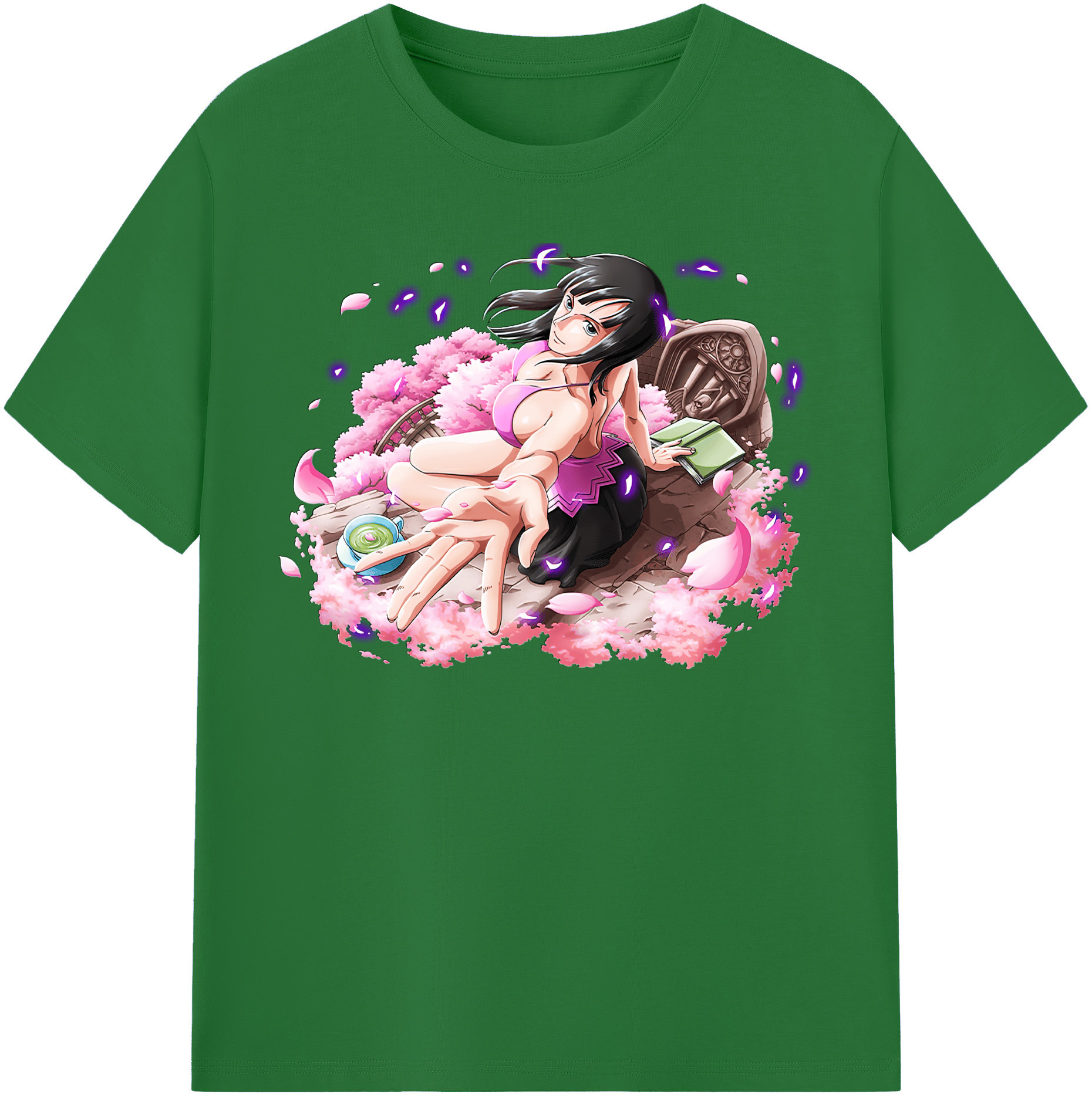 ワンピース ニコ・ロビン ONE PIECE Nico Robin 綿100％半袖Tシャツ（フロントプリント）