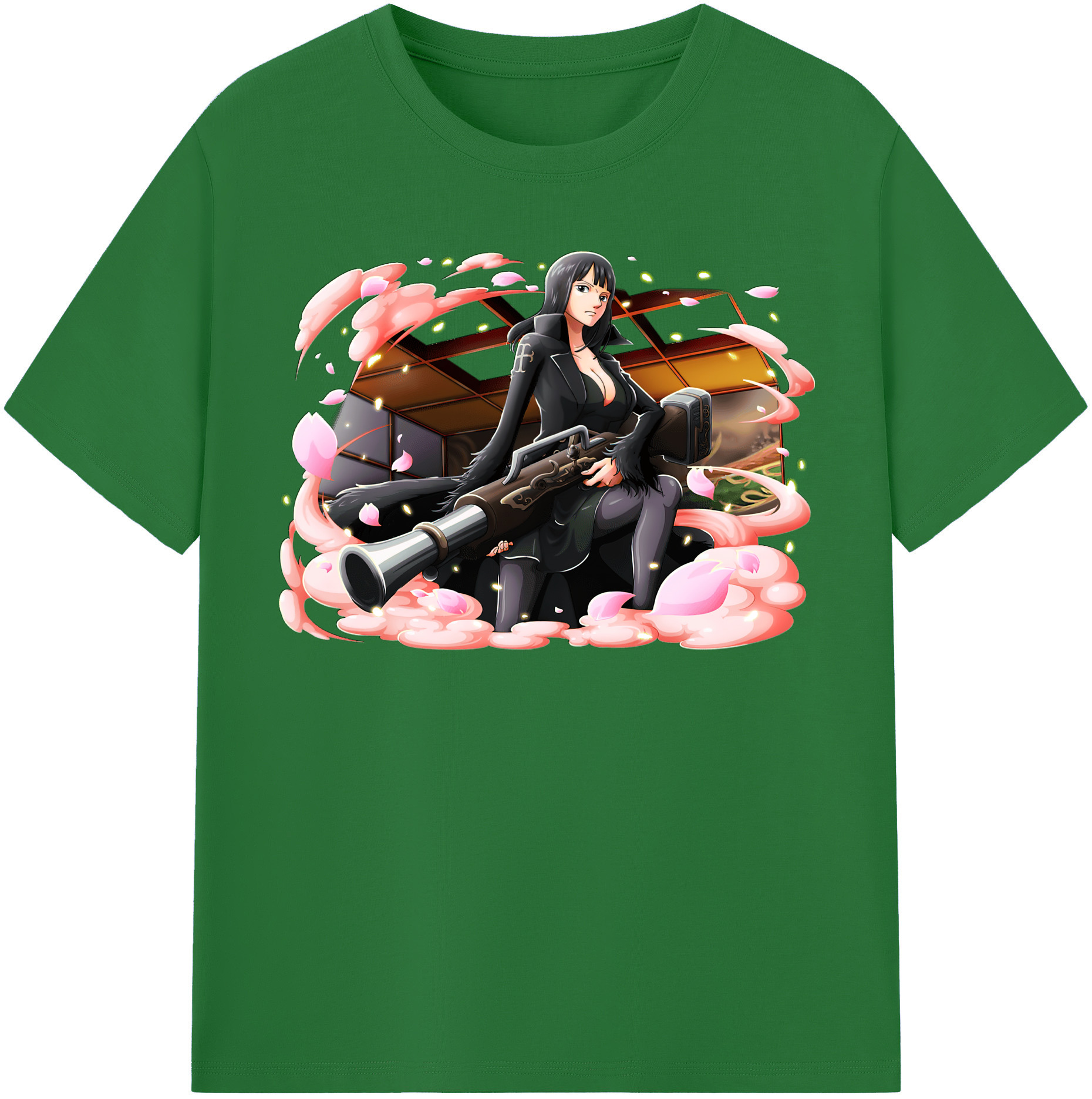 ワンピース ニコ・ロビン ONE PIECE Nico Robin 綿100％半袖Tシャツ（フロントプリント）