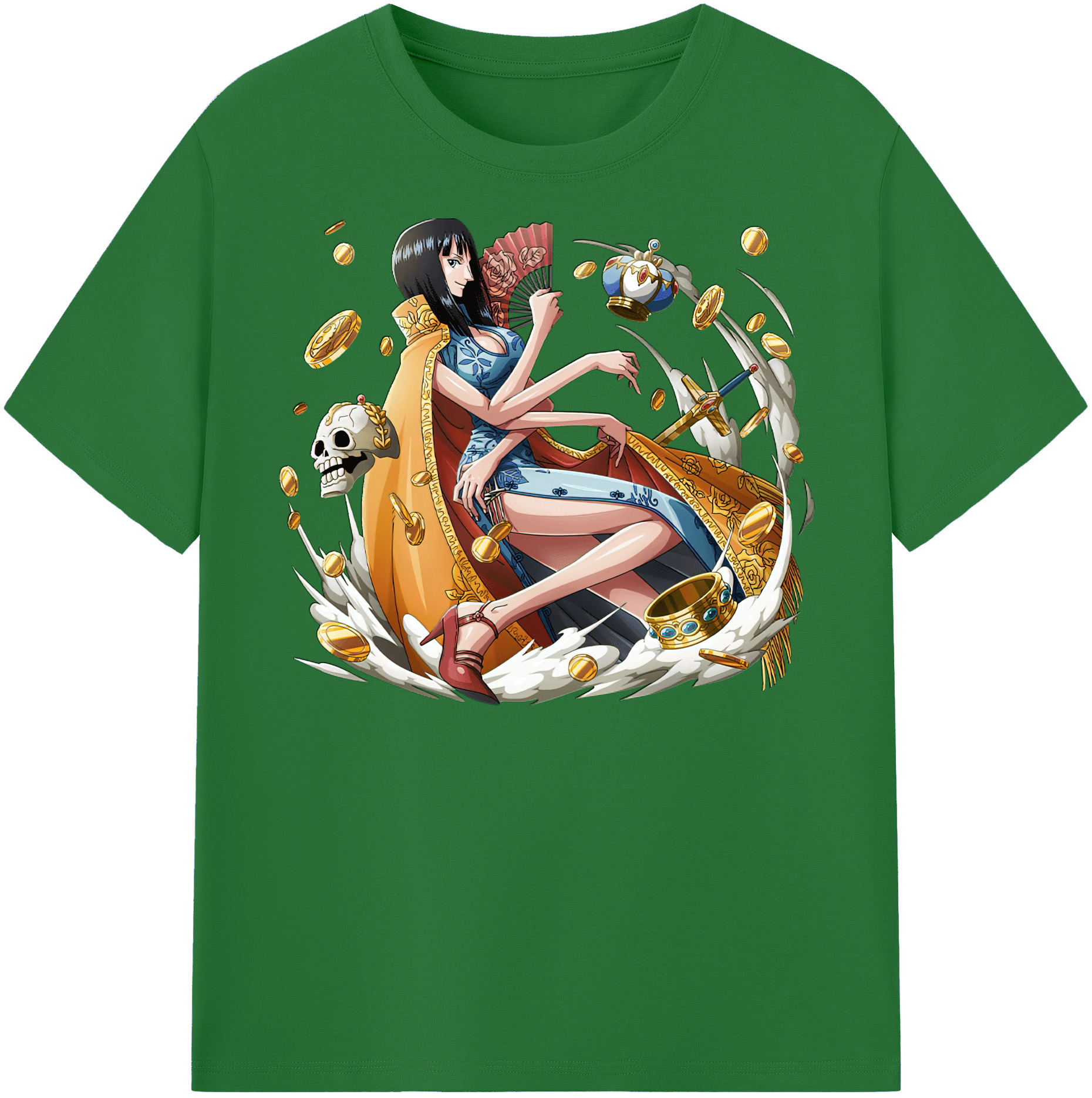 ワンピース ニコ・ロビン ONE PIECE Nico Robin 綿100％半袖Tシャツ（フロントプリント）