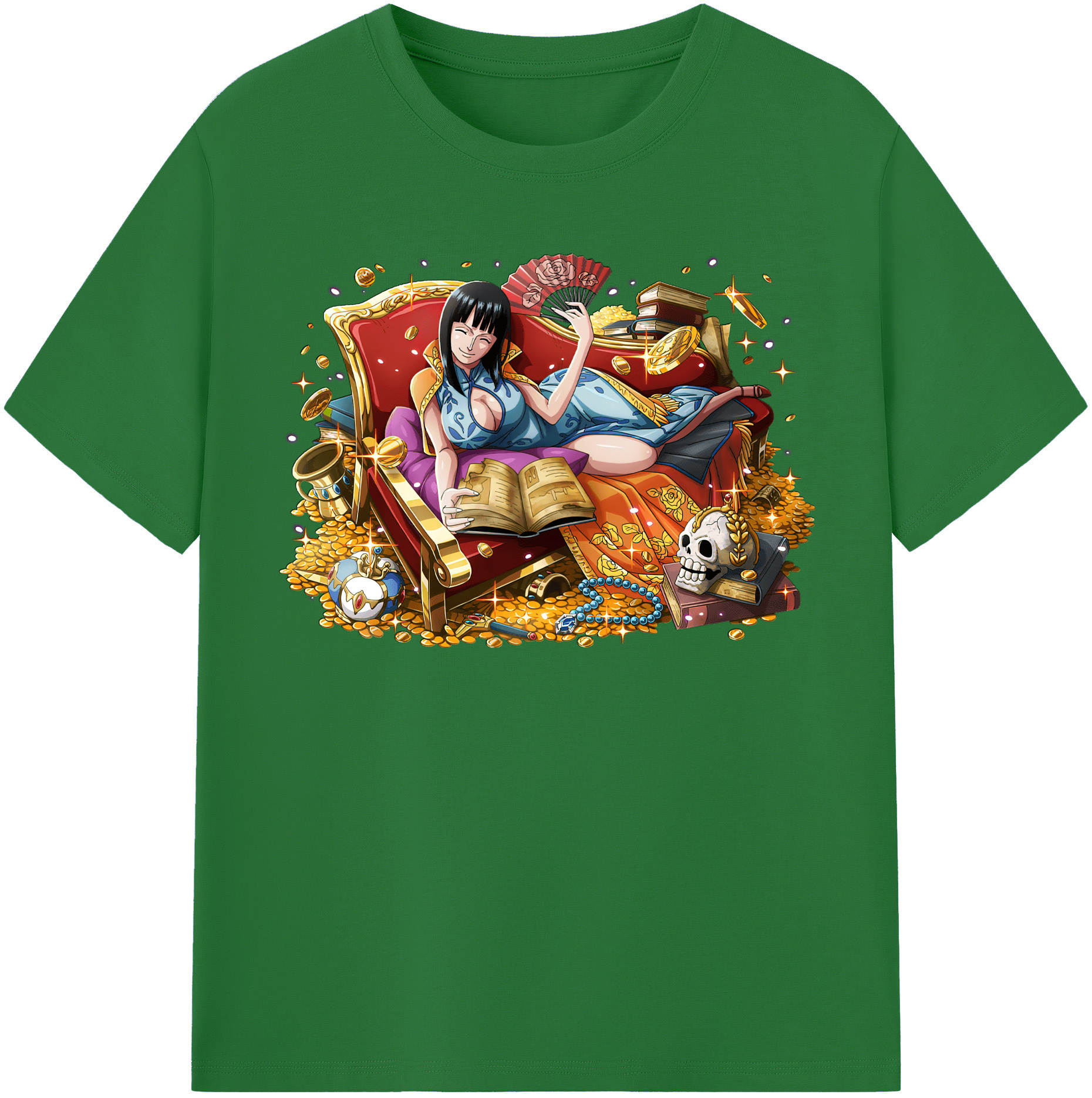 ワンピース ニコ・ロビン ONE PIECE Nico Robin 綿100％半袖Tシャツ（フロントプリント）