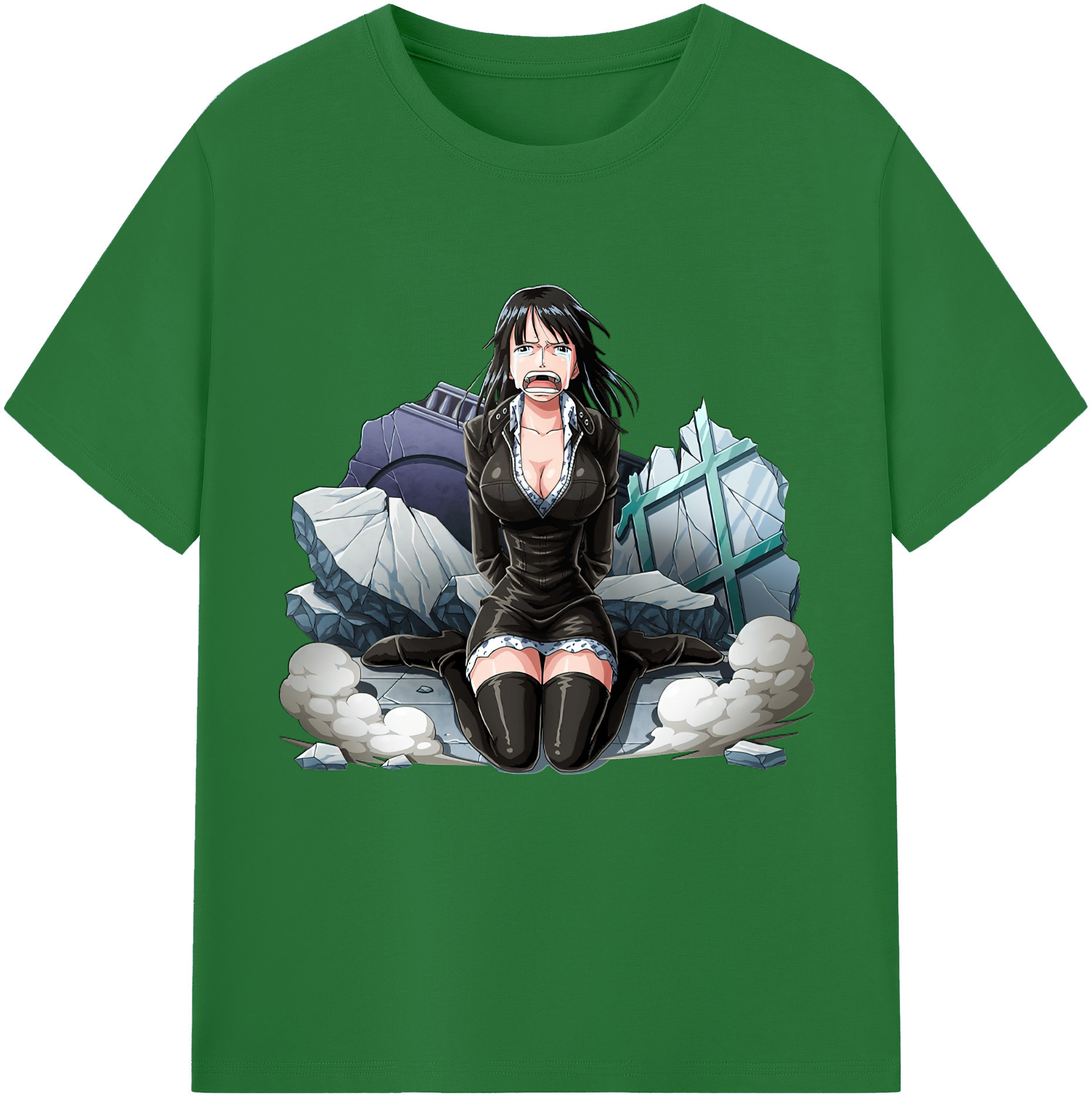 ワンピース ニコ・ロビン ONE PIECE Nico Robin 綿100％半袖Tシャツ（フロントプリント）