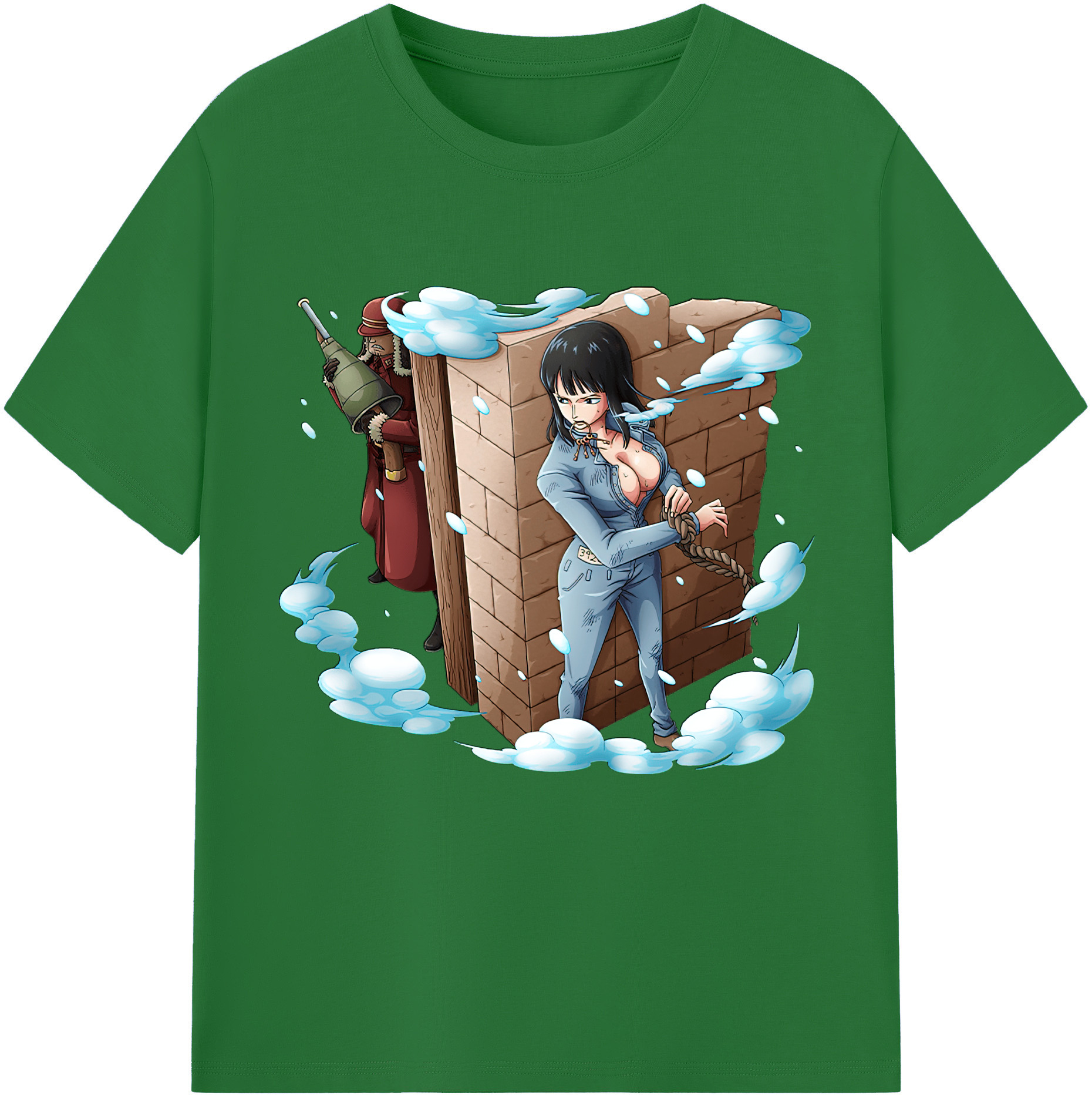 ワンピース ニコ・ロビン ONE PIECE Nico Robin 綿100％半袖Tシャツ（フロントプリント）