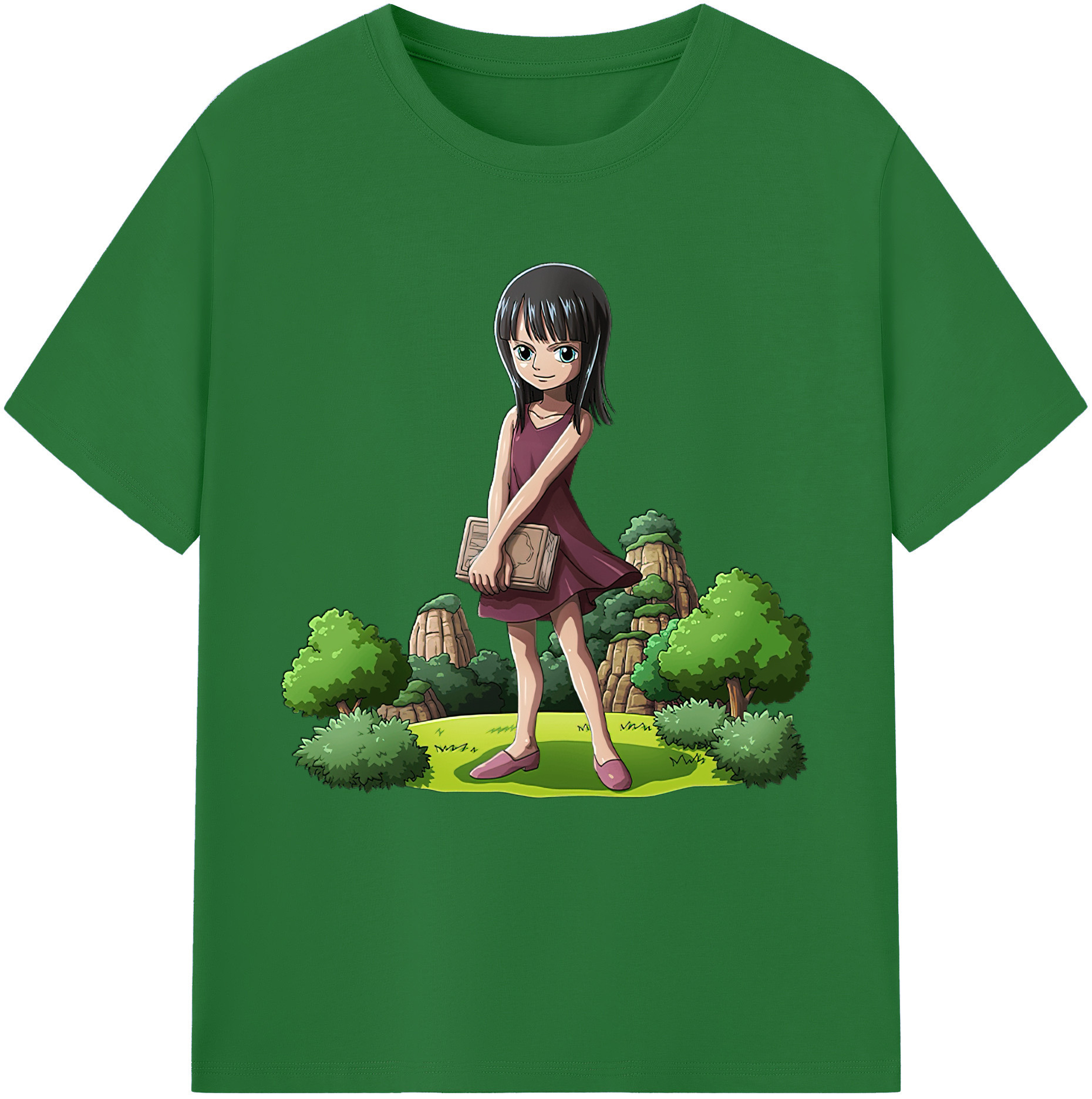 ワンピース ニコ・ロビン ONE PIECE Nico Robin 綿100％半袖Tシャツ（フロントプリント）