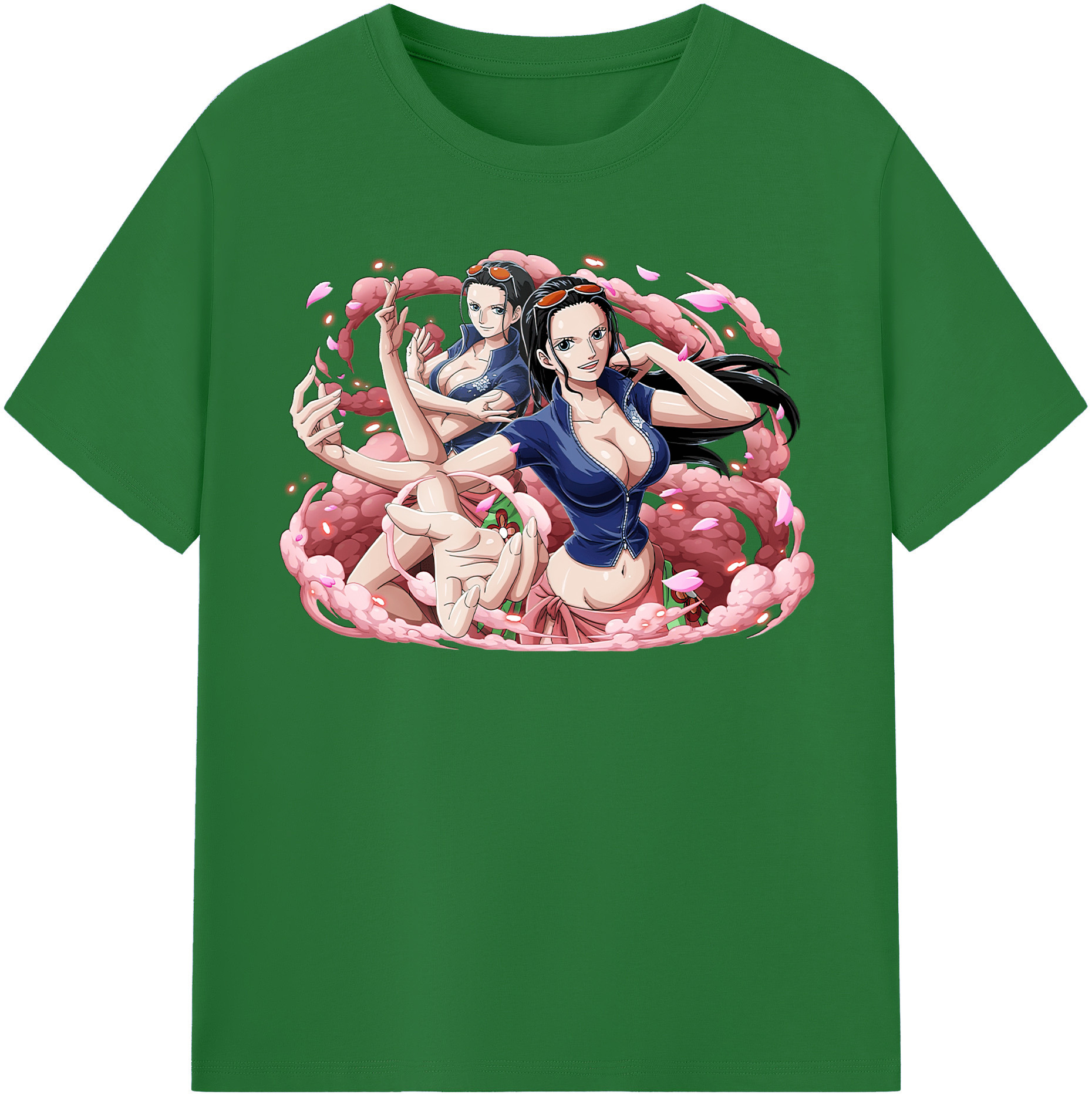 ワンピース ニコ・ロビン ONE PIECE Nico Robin 綿100％半袖Tシャツ（フロントプリント）