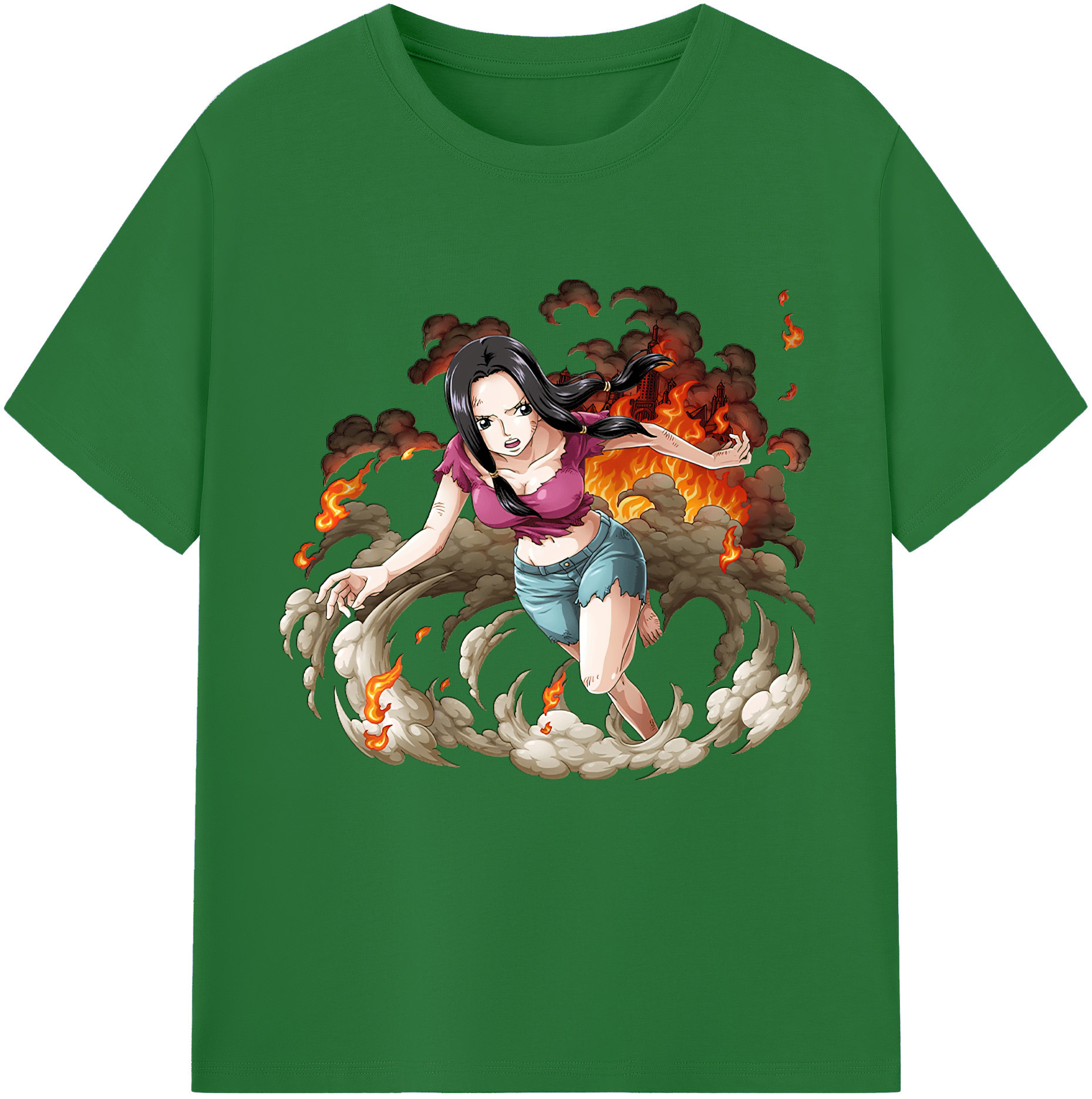 ワンピース ニコ・ロビン ONE PIECE Nico Robin 綿100％半袖Tシャツ（フロントプリント）