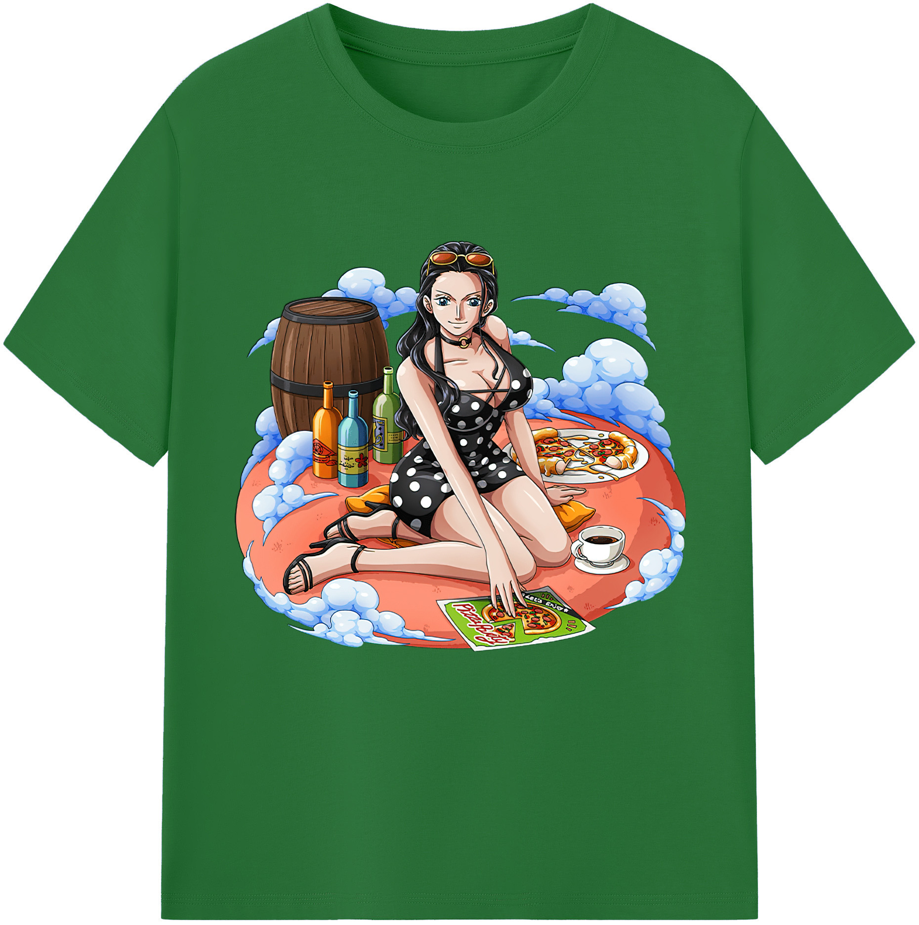 ワンピース ニコ・ロビン ONE PIECE Nico Robin 綿100％半袖Tシャツ（フロントプリント）