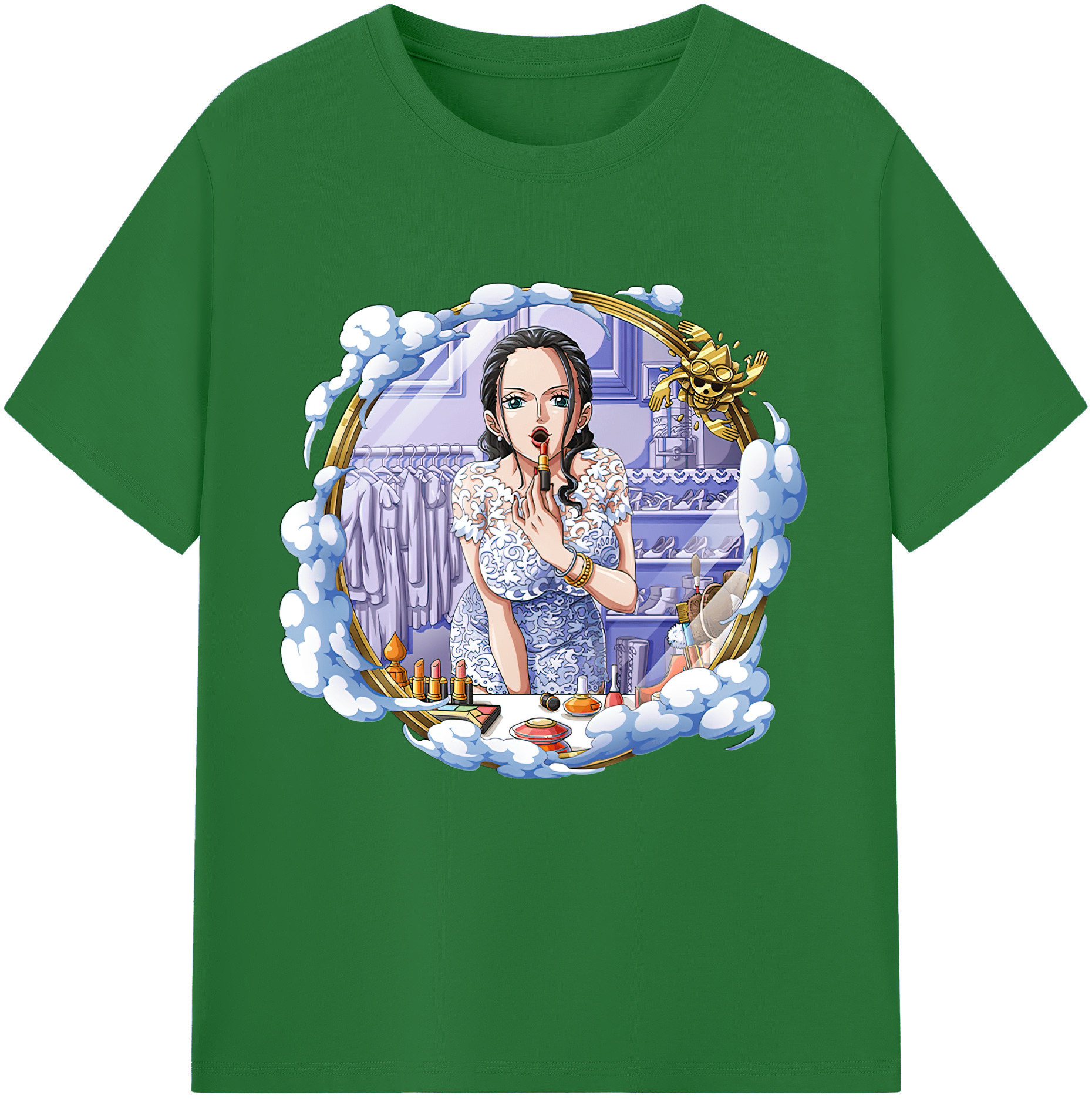 ワンピース ニコ・ロビン ONE PIECE Nico Robin 綿100％半袖Tシャツ（フロントプリント）