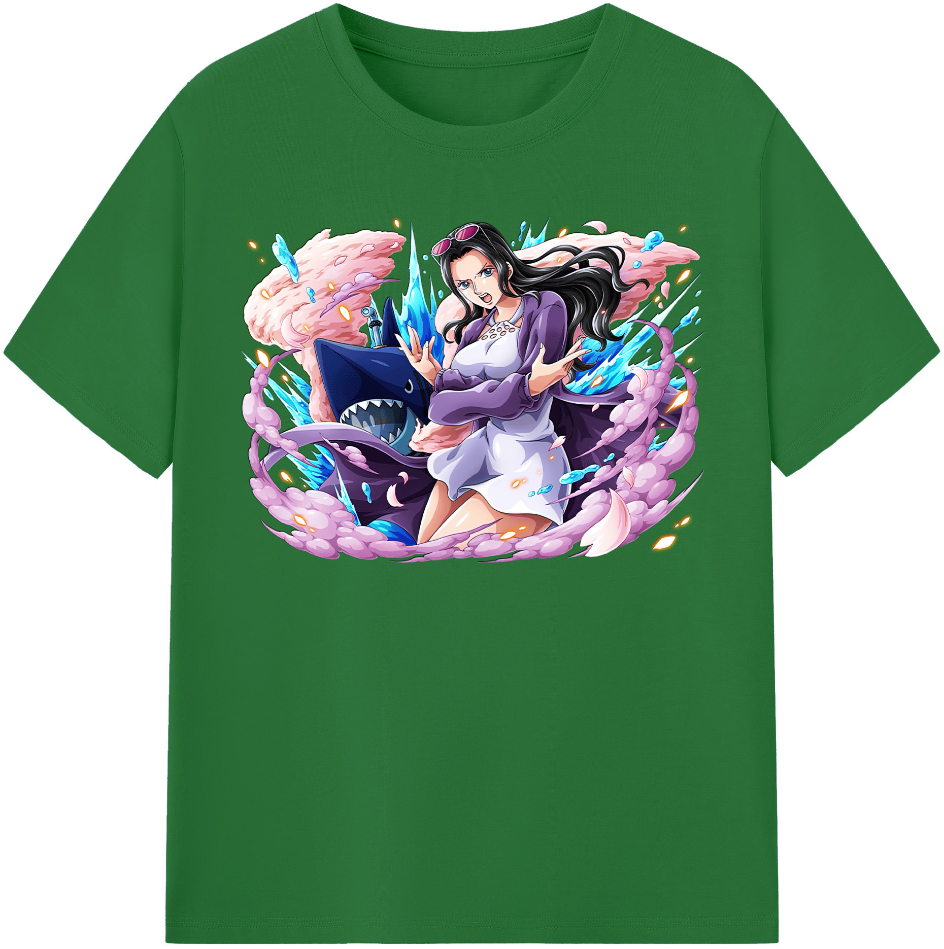 ワンピース ニコ・ロビン ONE PIECE Nico Robin 綿100％半袖Tシャツ（フロントプリント）