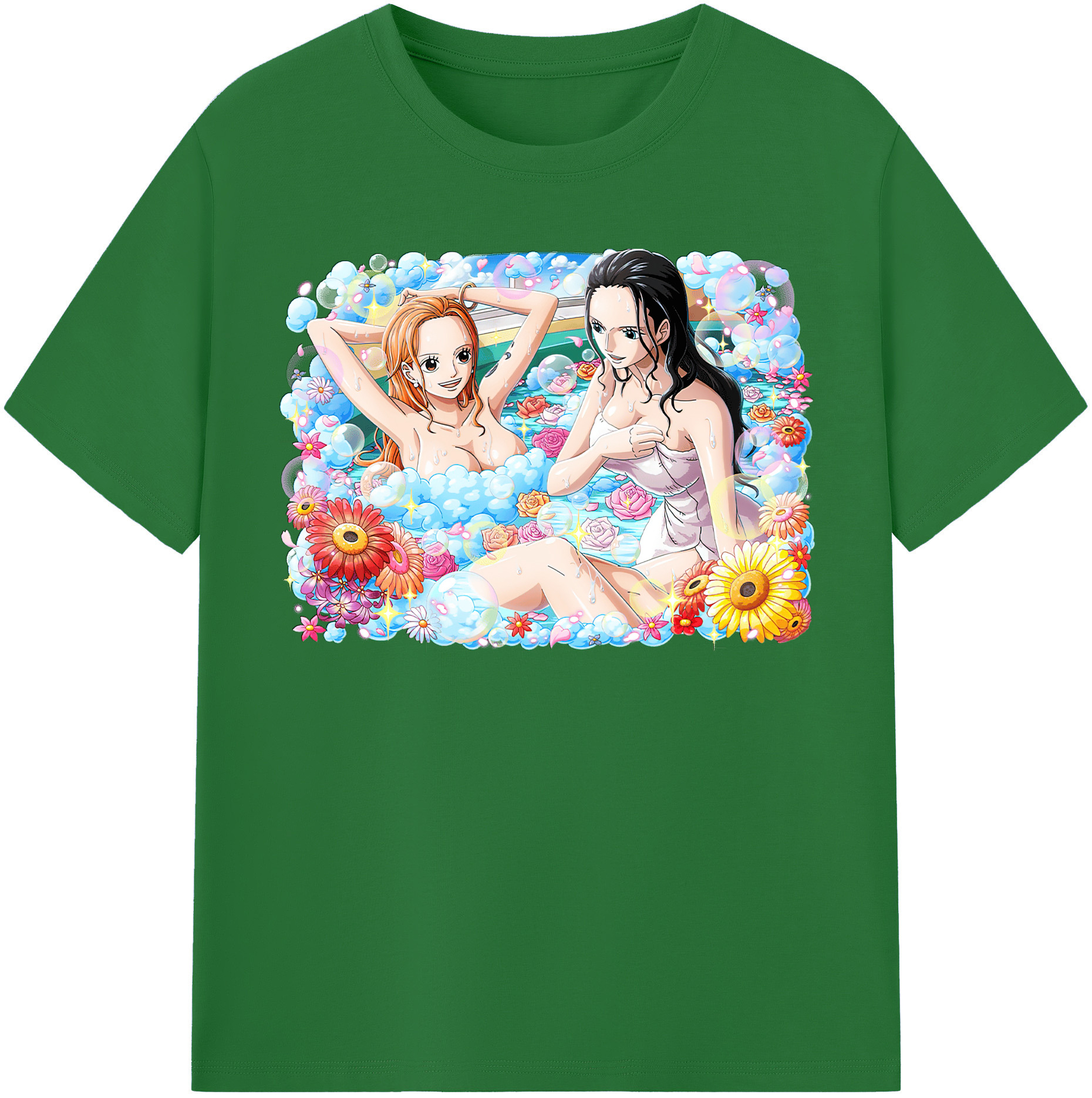 ワンピース ニコ・ロビン ONE PIECE Nico Robin 綿100％半袖Tシャツ（フロントプリント）