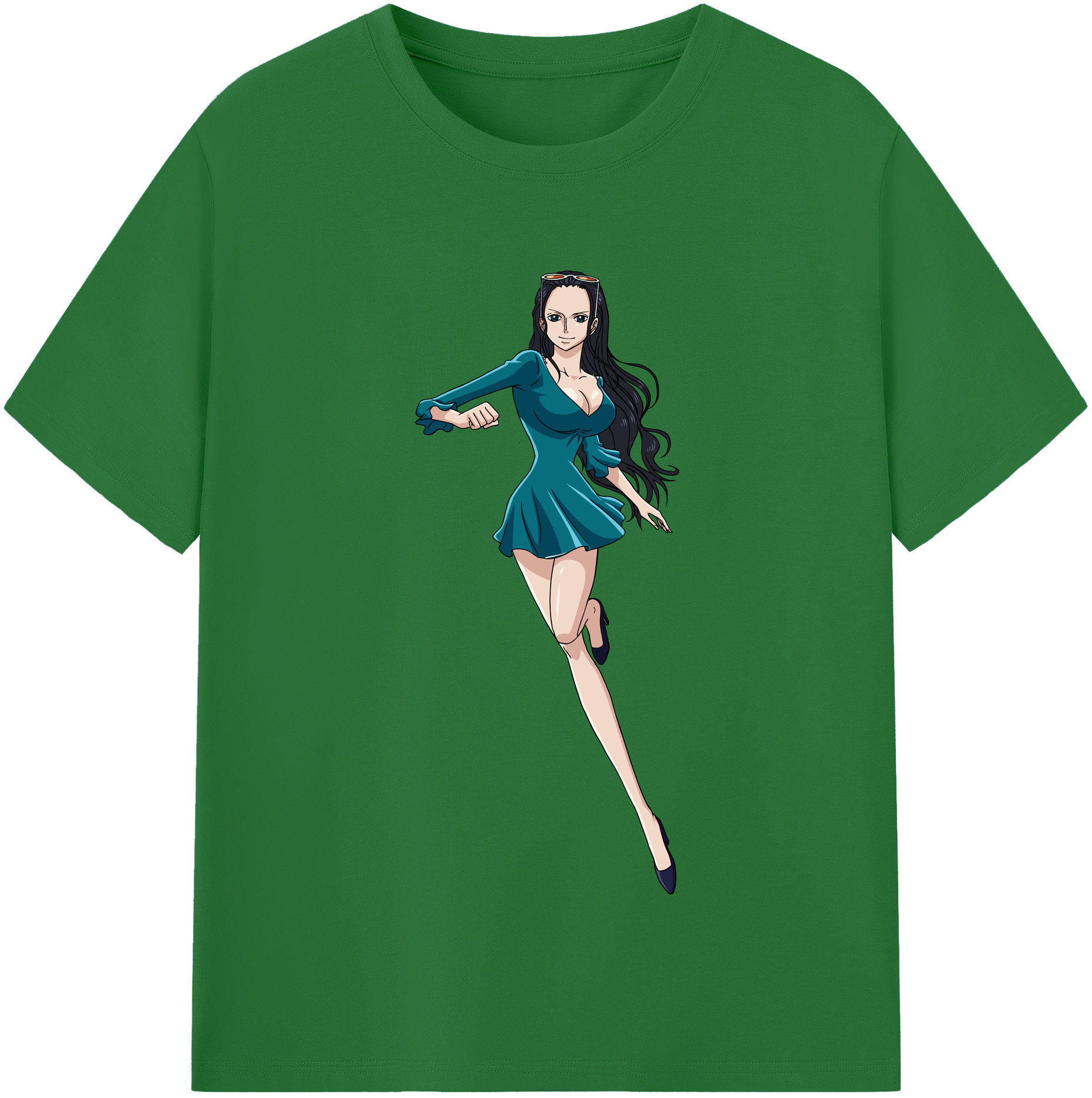 ワンピース ニコ・ロビン ONE PIECE Nico Robin 綿100％半袖Tシャツ（フロントプリント）