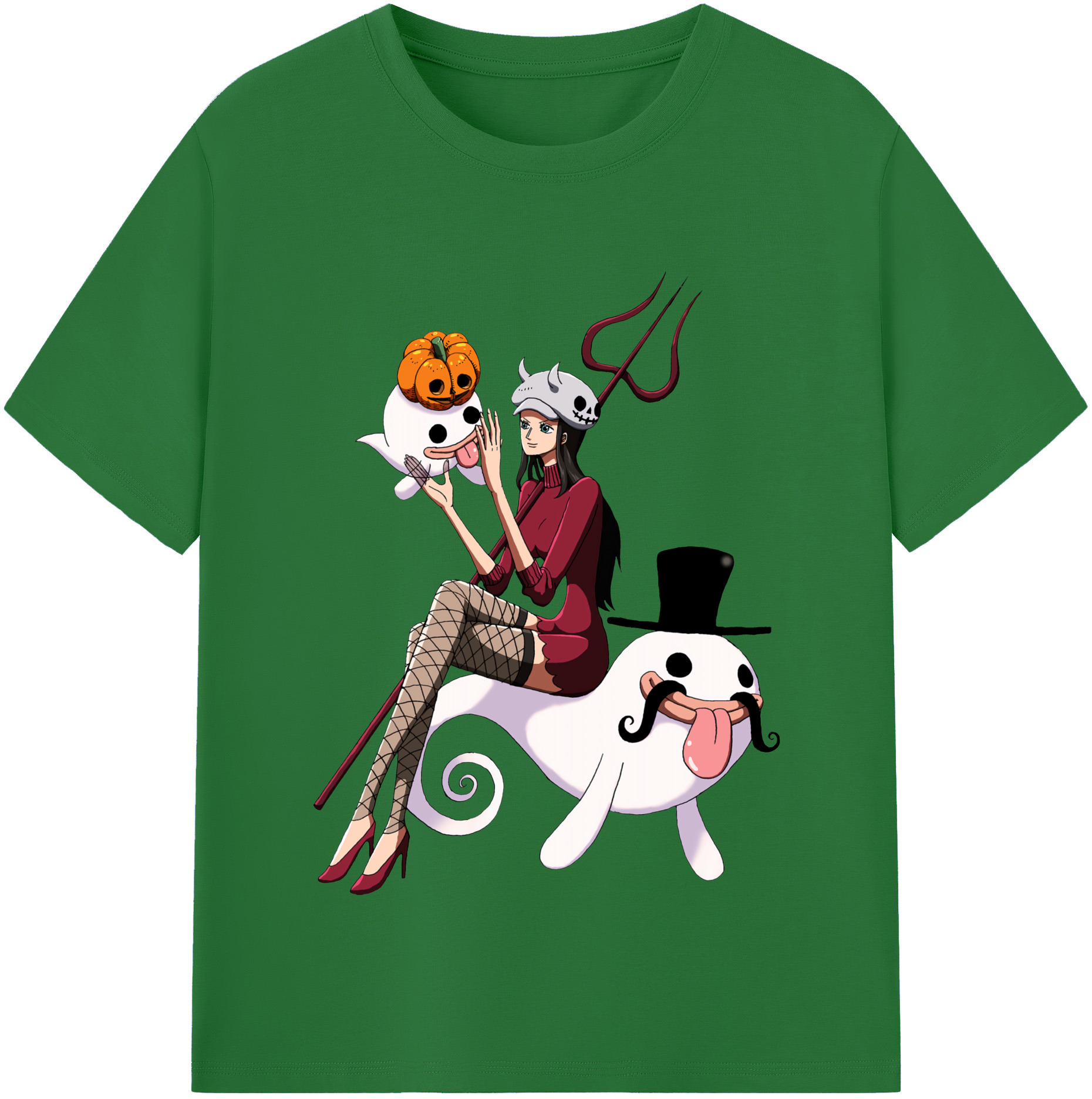 ワンピース ニコ・ロビン ONE PIECE Nico Robin 綿100％半袖Tシャツ（フロントプリント）