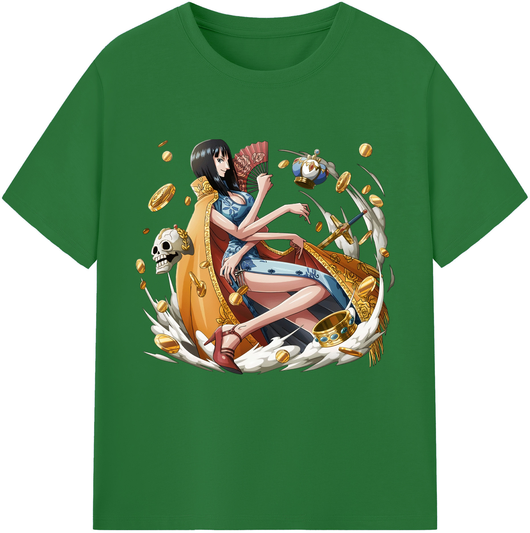 ワンピース ニコ・ロビン ONE PIECE Nico Robin 綿100％半袖Tシャツ（フロントプリント）