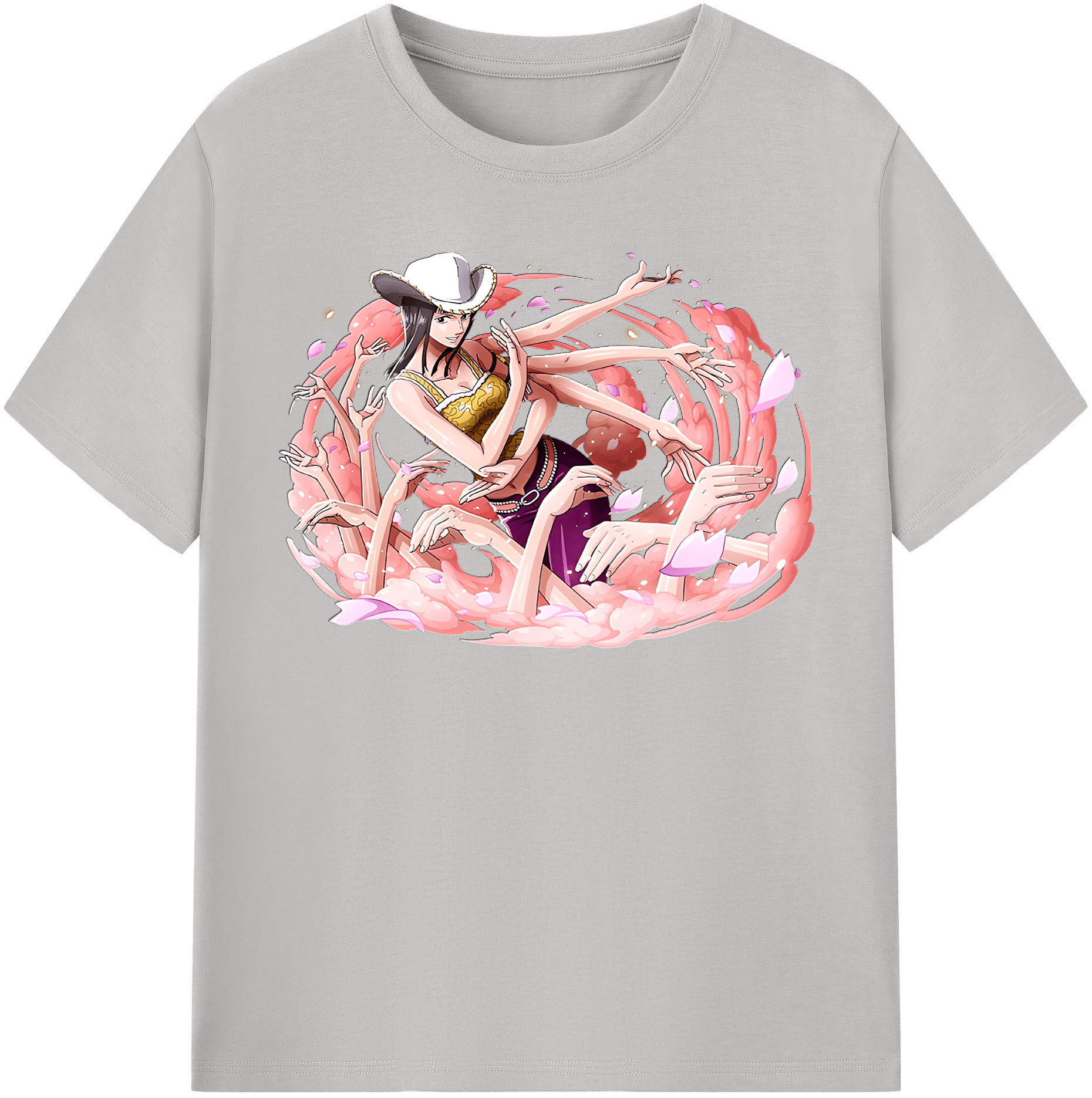 ワンピース ニコ・ロビン ONE PIECE Nico Robin 綿100％半袖Tシャツ（フロントプリント）