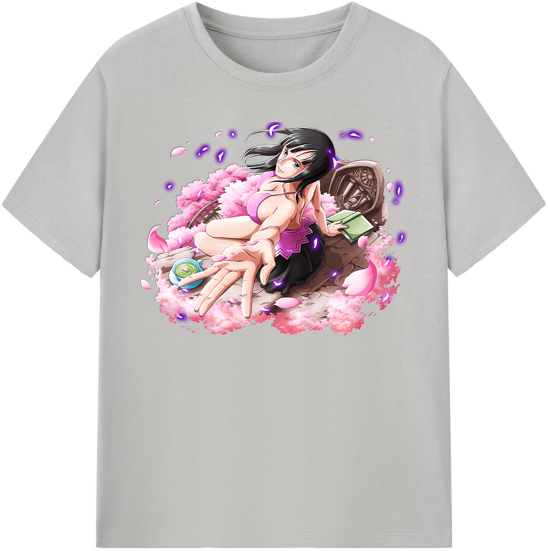 ワンピース ニコ・ロビン ONE PIECE Nico Robin 綿100％半袖Tシャツ（フロントプリント）