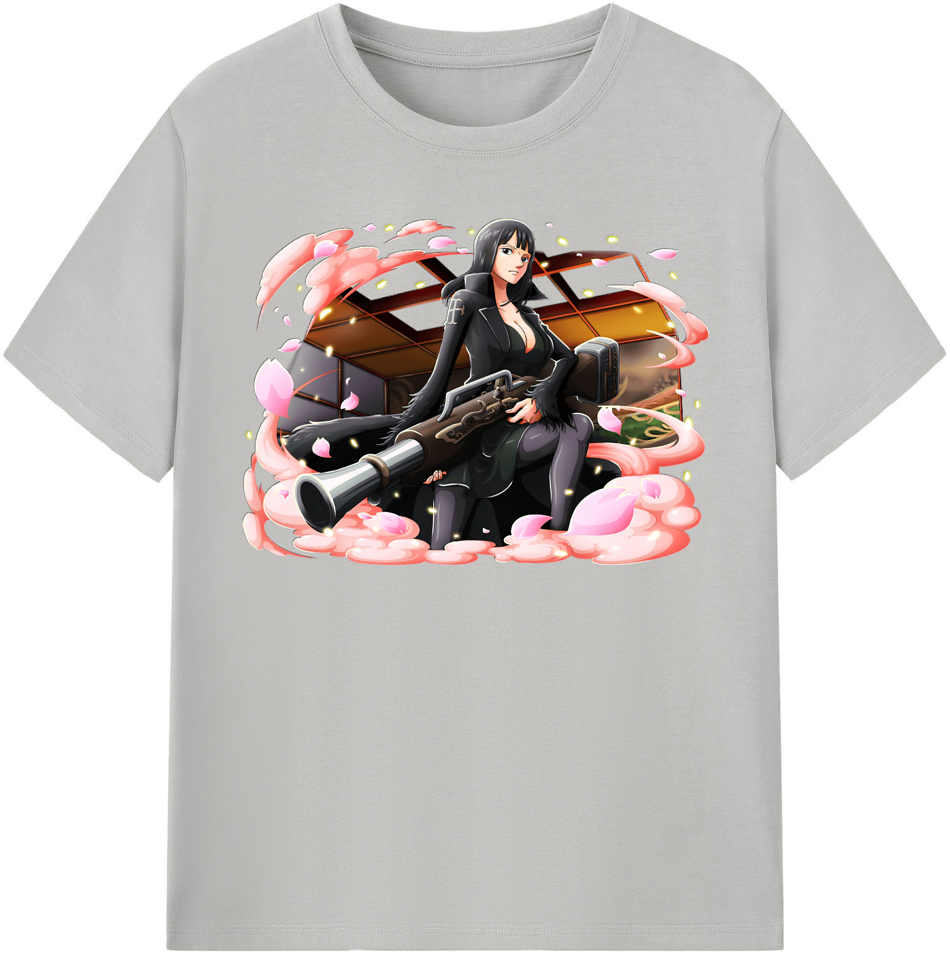 ワンピース ニコ・ロビン ONE PIECE Nico Robin 綿100％半袖Tシャツ（フロントプリント）