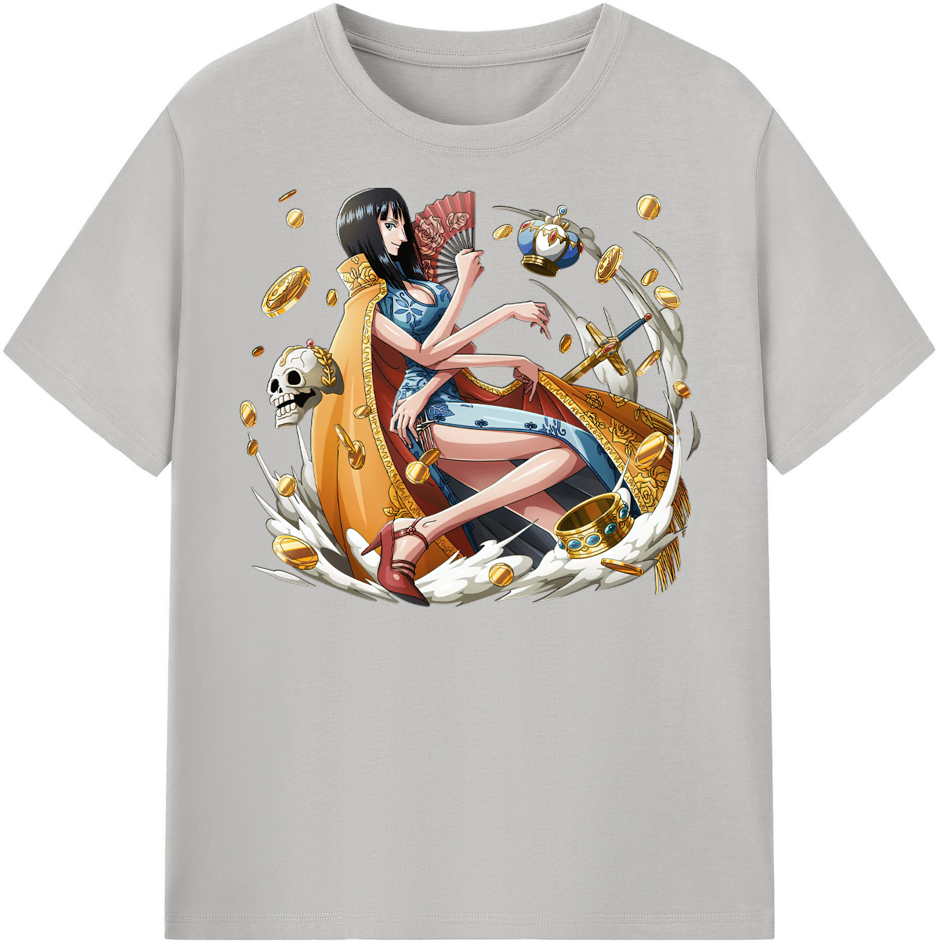 ワンピース ニコ・ロビン ONE PIECE Nico Robin 綿100％半袖Tシャツ（フロントプリント）