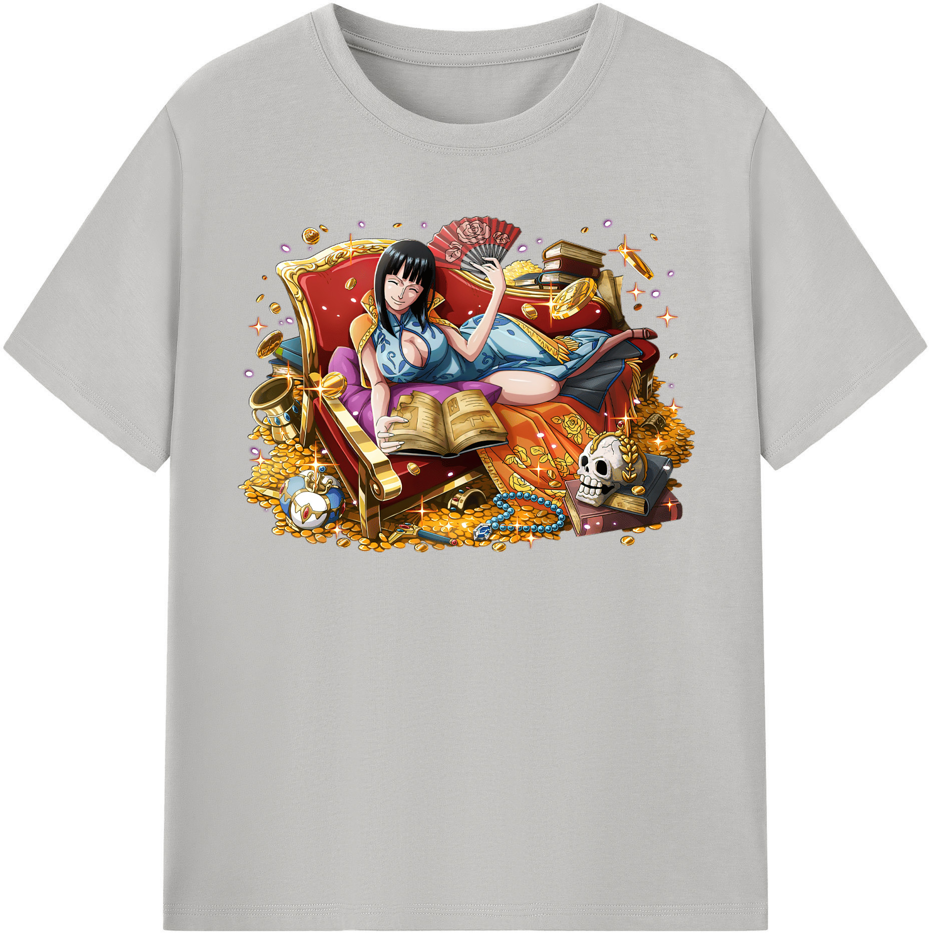 ワンピース ニコ・ロビン ONE PIECE Nico Robin 綿100％半袖Tシャツ（フロントプリント）