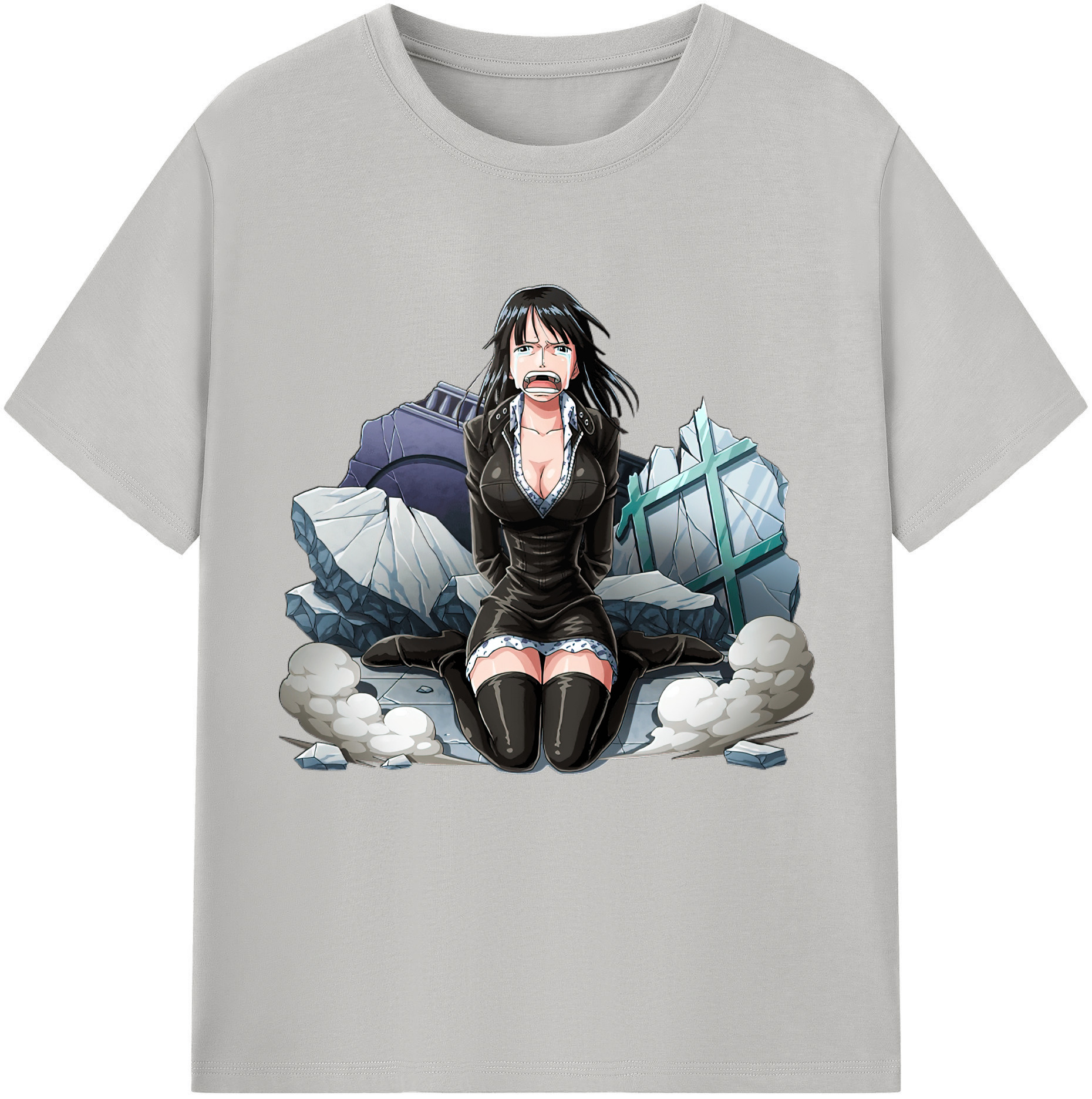 ワンピース ニコ・ロビン ONE PIECE Nico Robin 綿100％半袖Tシャツ（フロントプリント）