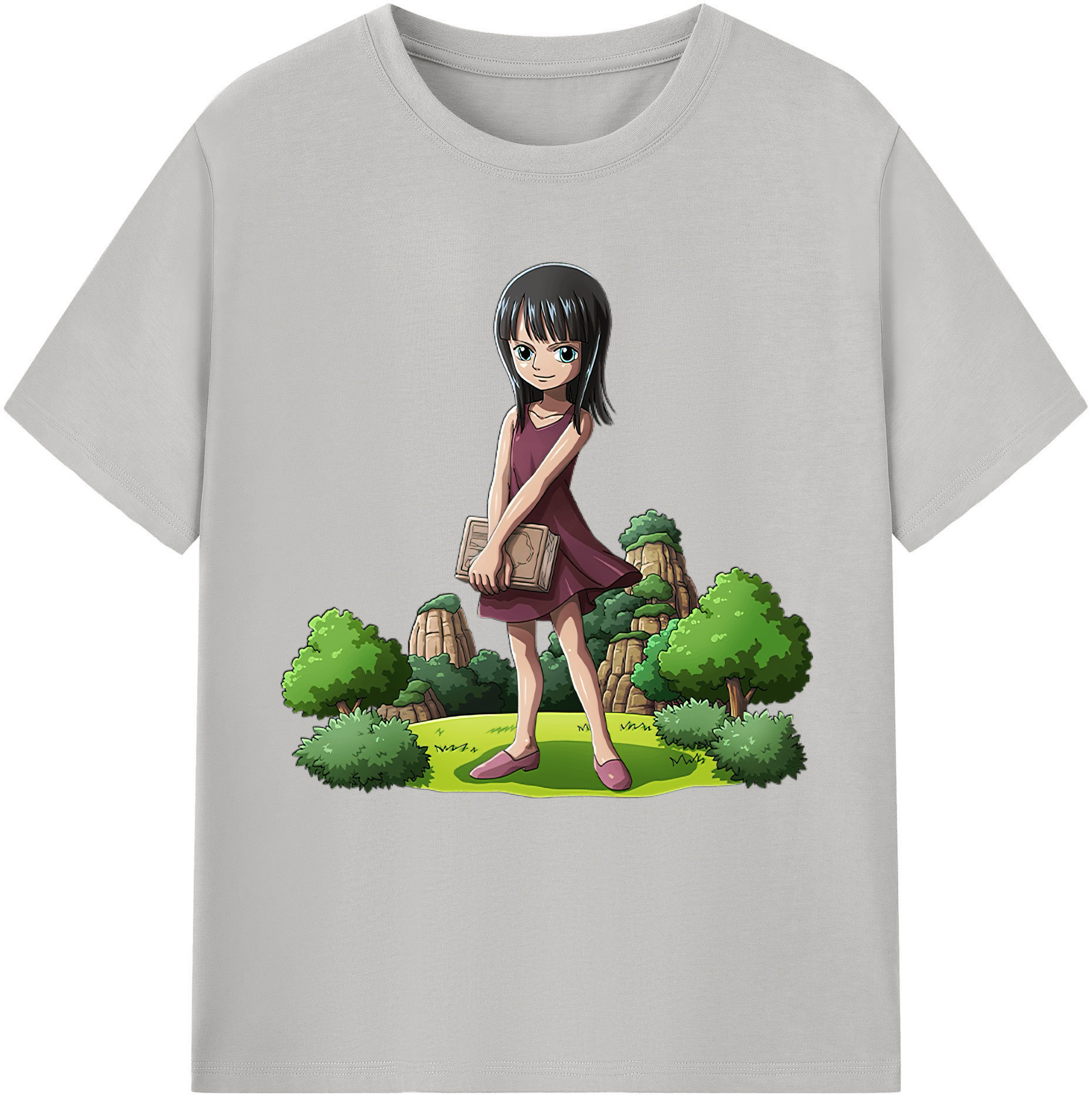 ワンピース ニコ・ロビン ONE PIECE Nico Robin 綿100％半袖Tシャツ（フロントプリント）