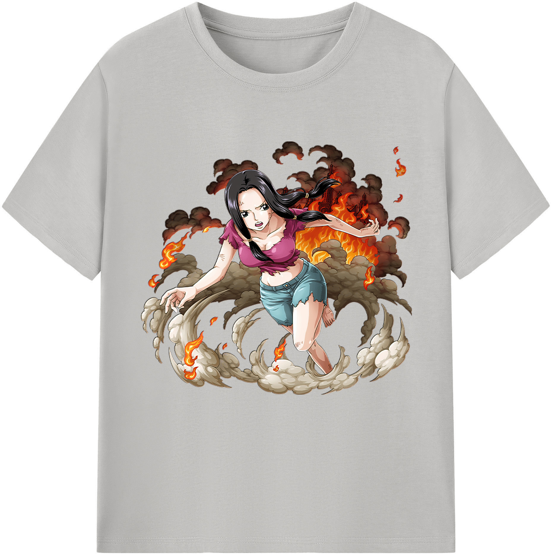 ワンピース ニコ・ロビン ONE PIECE Nico Robin 綿100％半袖Tシャツ（フロントプリント）