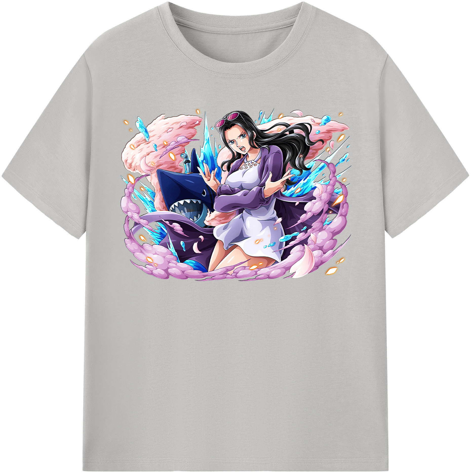 ワンピース ニコ・ロビン ONE PIECE Nico Robin 綿100％半袖Tシャツ（フロントプリント）