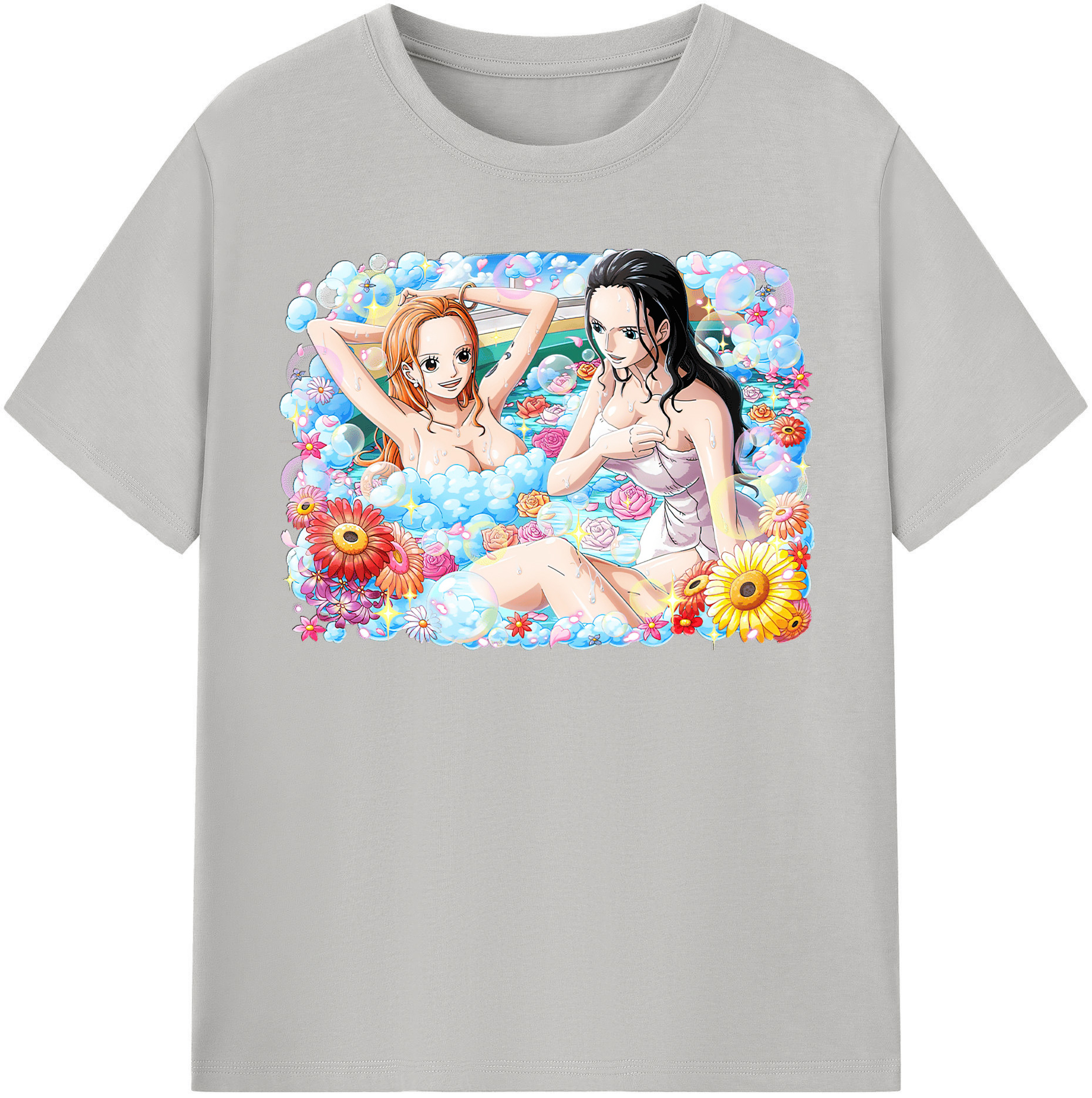 ワンピース ニコ・ロビン ONE PIECE Nico Robin 綿100％半袖Tシャツ（フロントプリント）