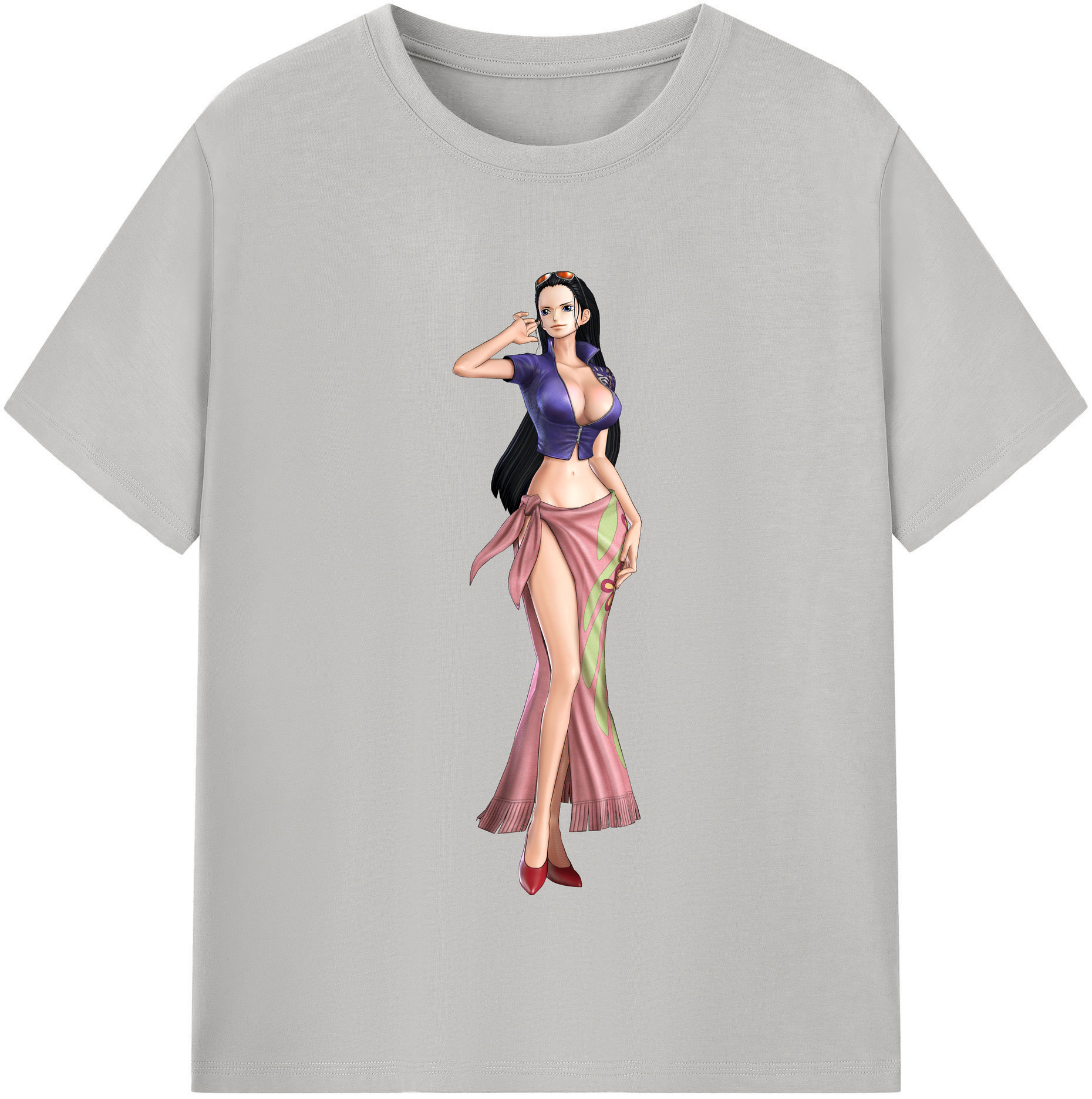 ワンピース ニコ・ロビン ONE PIECE Nico Robin 綿100％半袖Tシャツ（フロントプリント）