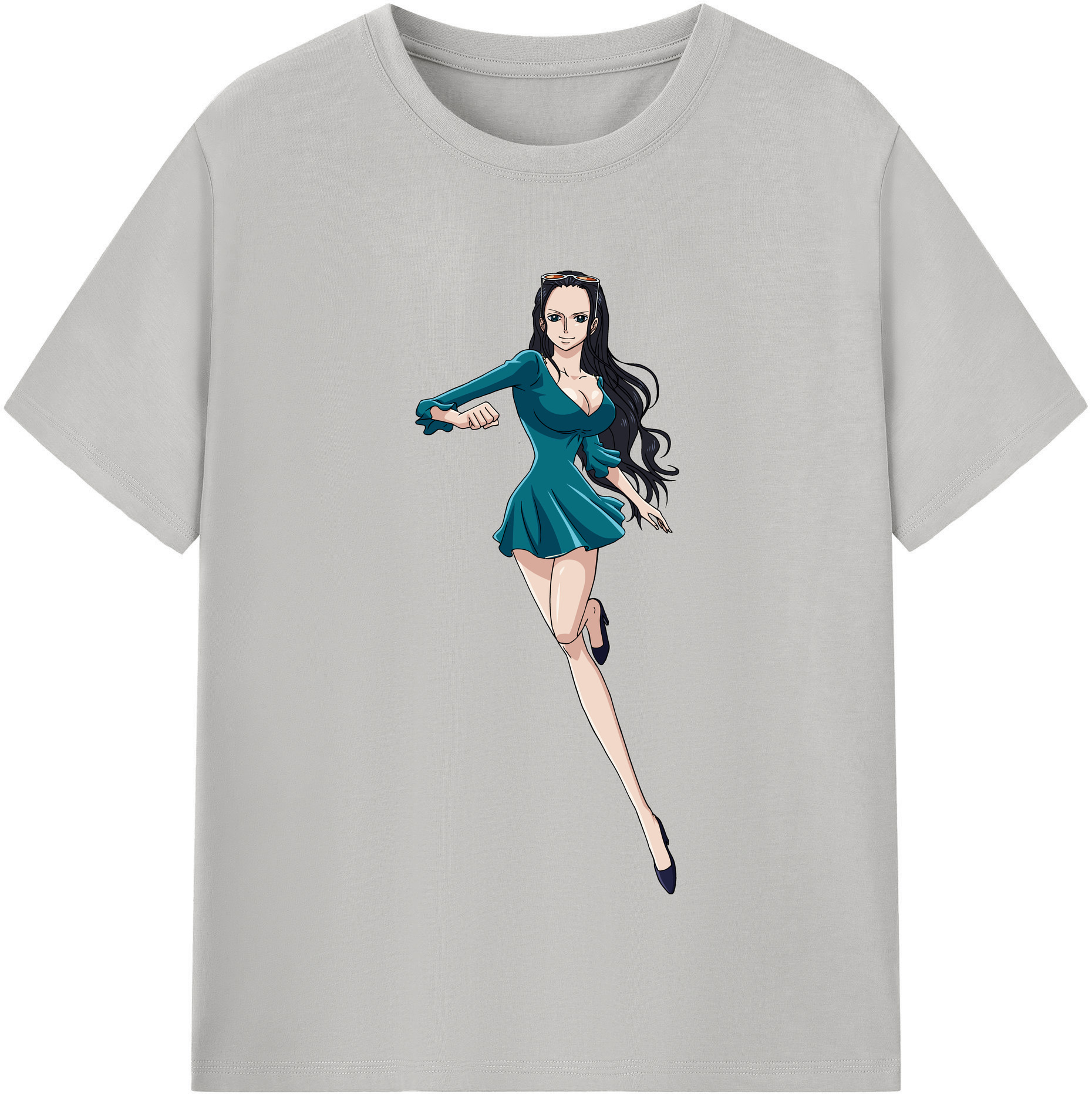 ワンピース ニコ・ロビン ONE PIECE Nico Robin 綿100％半袖Tシャツ（フロントプリント）