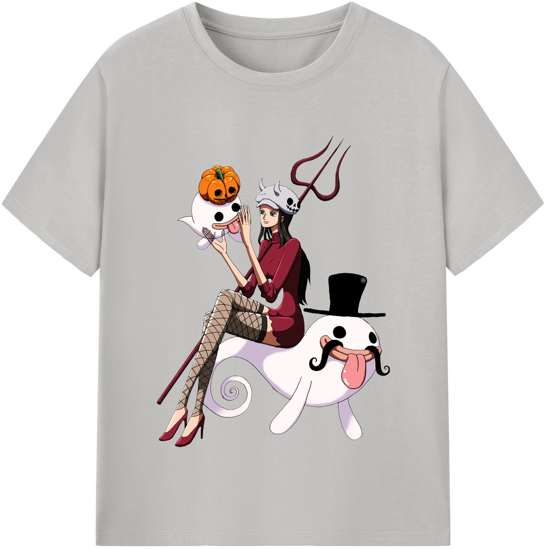 ワンピース ニコ・ロビン ONE PIECE Nico Robin 綿100％半袖Tシャツ（フロントプリント）