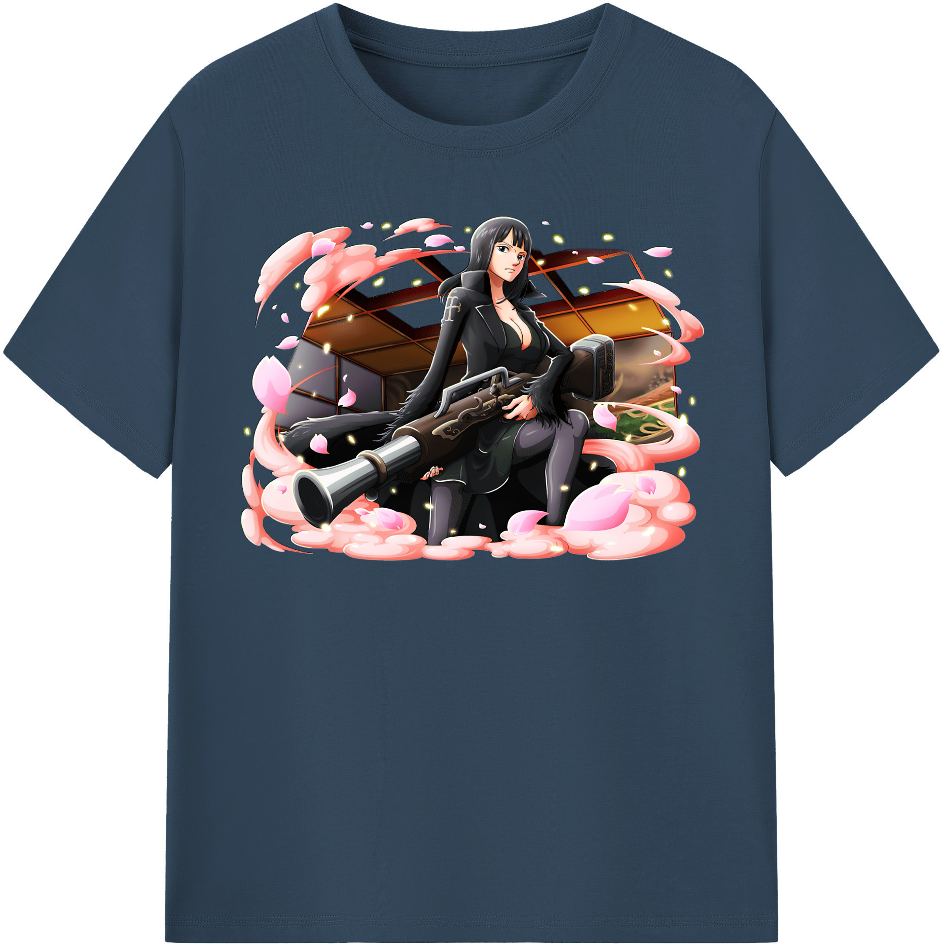 ワンピース ニコ・ロビン ONE PIECE Nico Robin 綿100％半袖Tシャツ（フロントプリント）