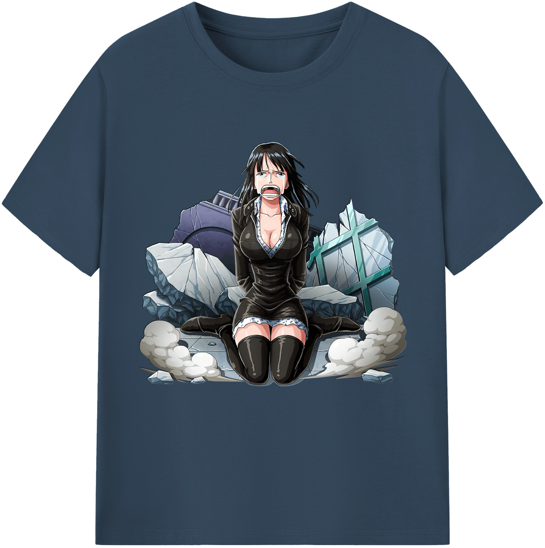 ワンピース ニコ・ロビン ONE PIECE Nico Robin 綿100％半袖Tシャツ（フロントプリント）