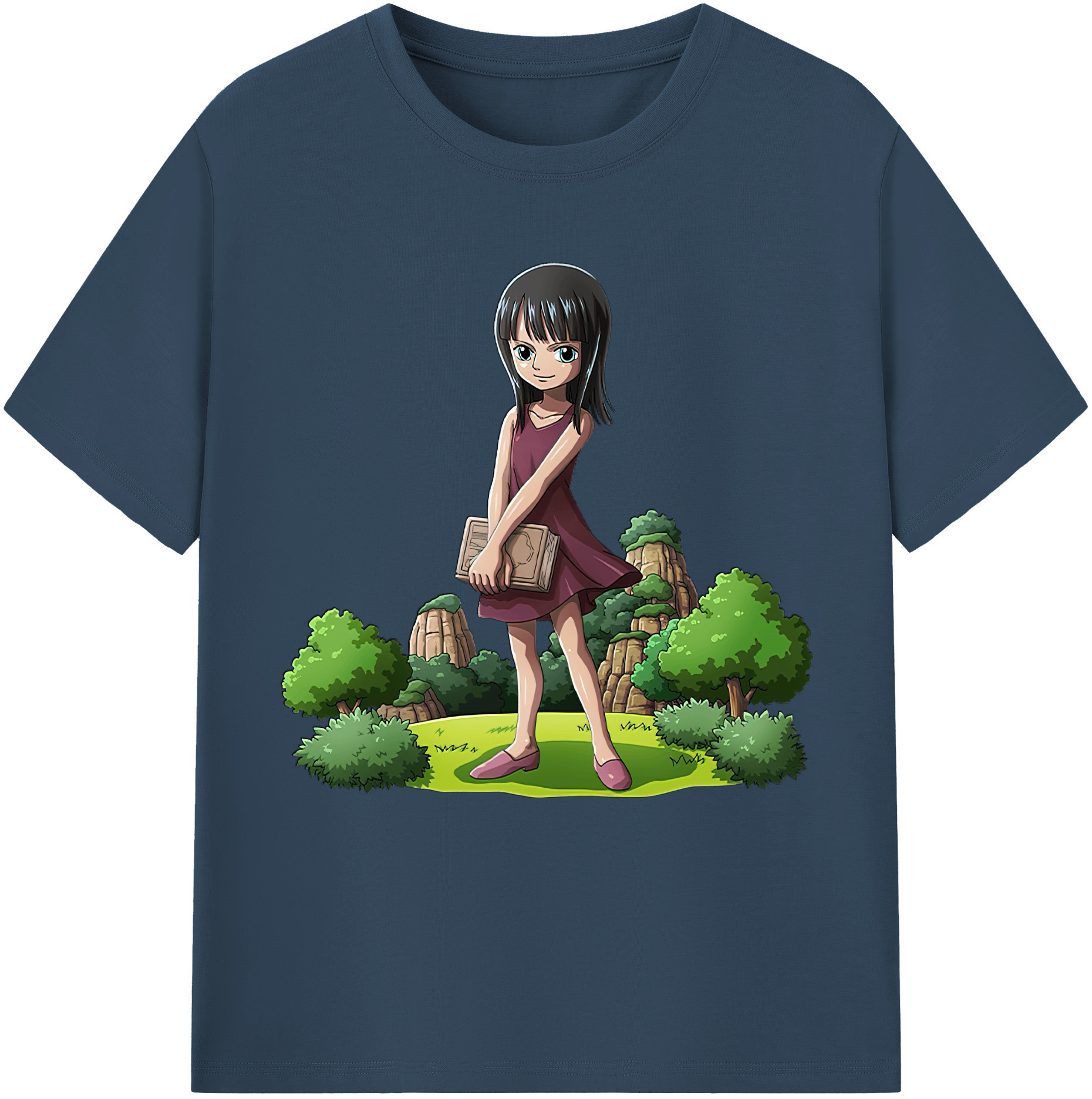 ワンピース ニコ・ロビン ONE PIECE Nico Robin 綿100％半袖Tシャツ（フロントプリント）