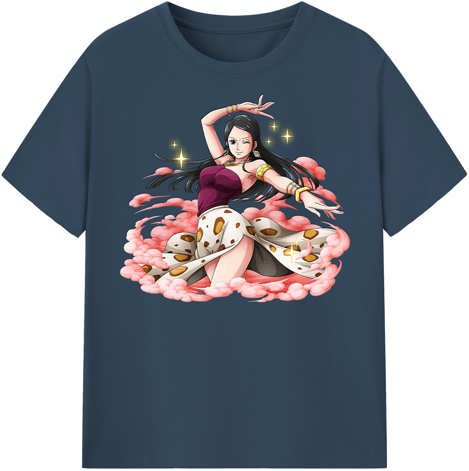 ワンピース ニコ・ロビン ONE PIECE Nico Robin 綿100％半袖Tシャツ（フロントプリント）