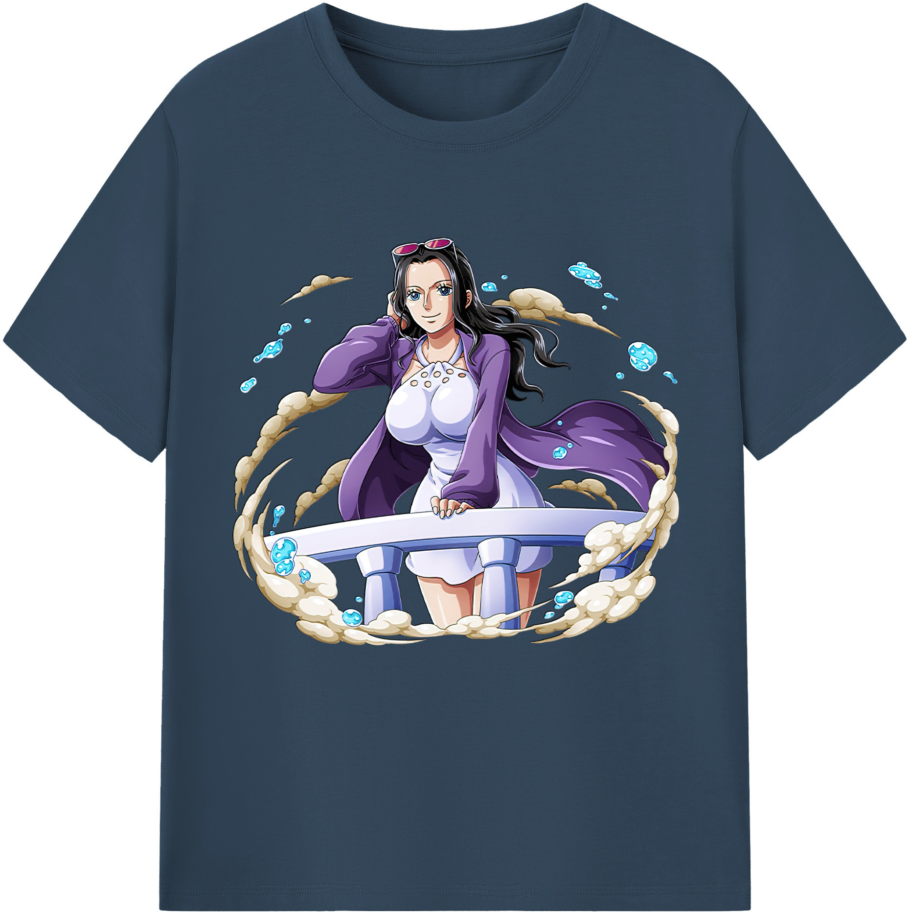 ワンピース ニコ・ロビン ONE PIECE Nico Robin 綿100％半袖Tシャツ（フロントプリント）