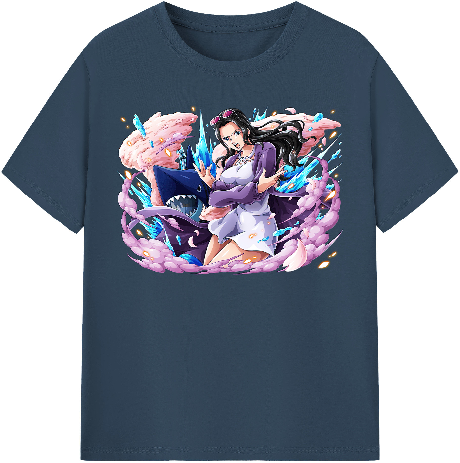 ワンピース ニコ・ロビン ONE PIECE Nico Robin 綿100％半袖Tシャツ（フロントプリント）