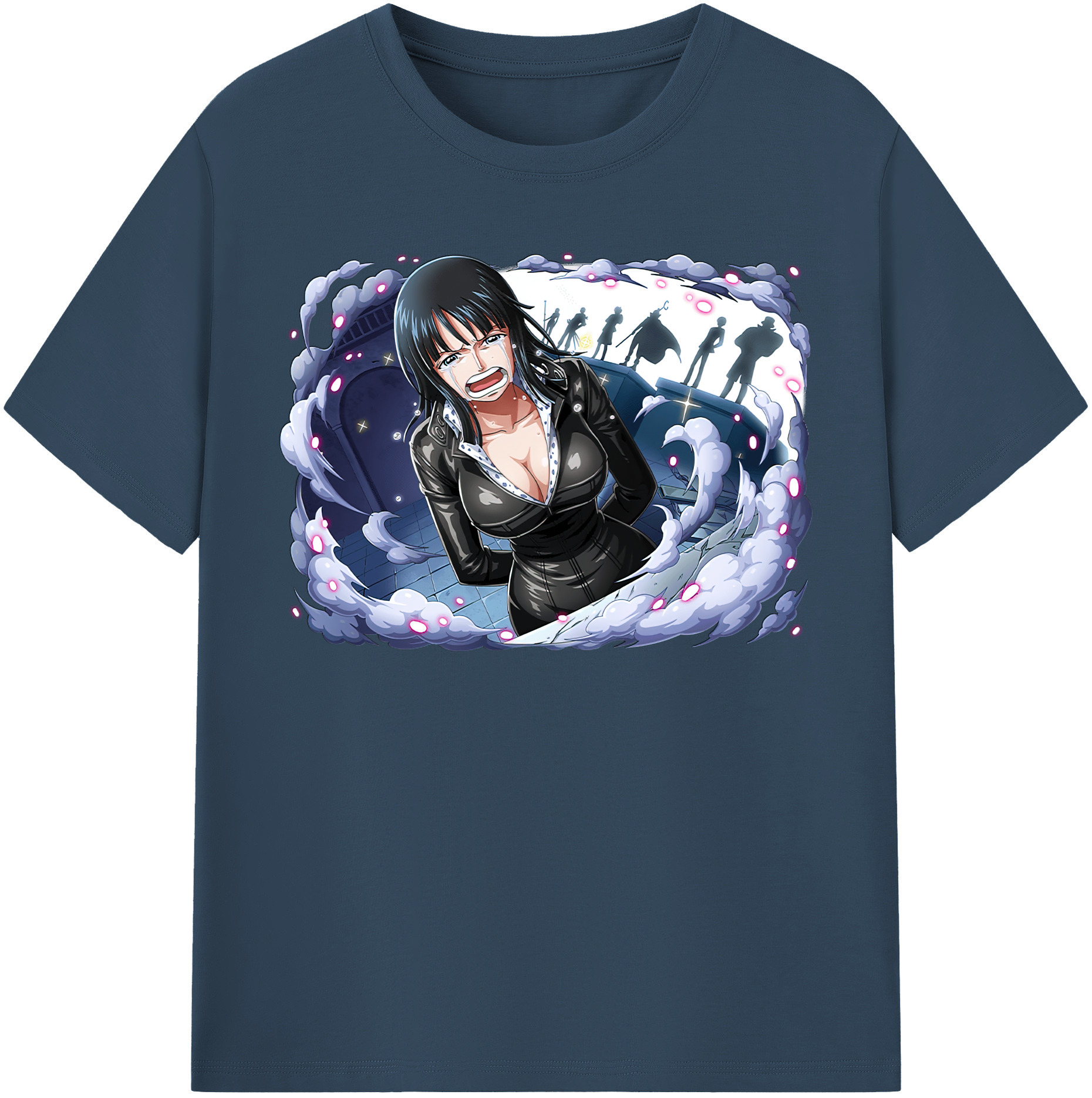 ワンピース ニコ・ロビン ONE PIECE Nico Robin 綿100％半袖Tシャツ（フロントプリント）